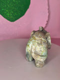 Garnierite Green Moonstone Elephant B