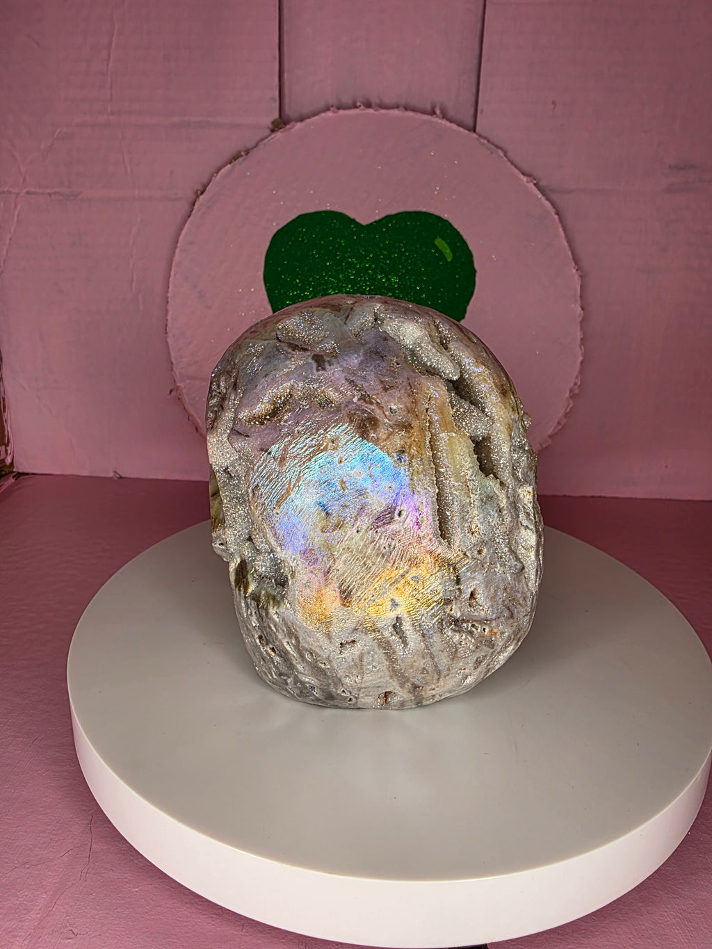 Aura Coated Sphalerite Skull A