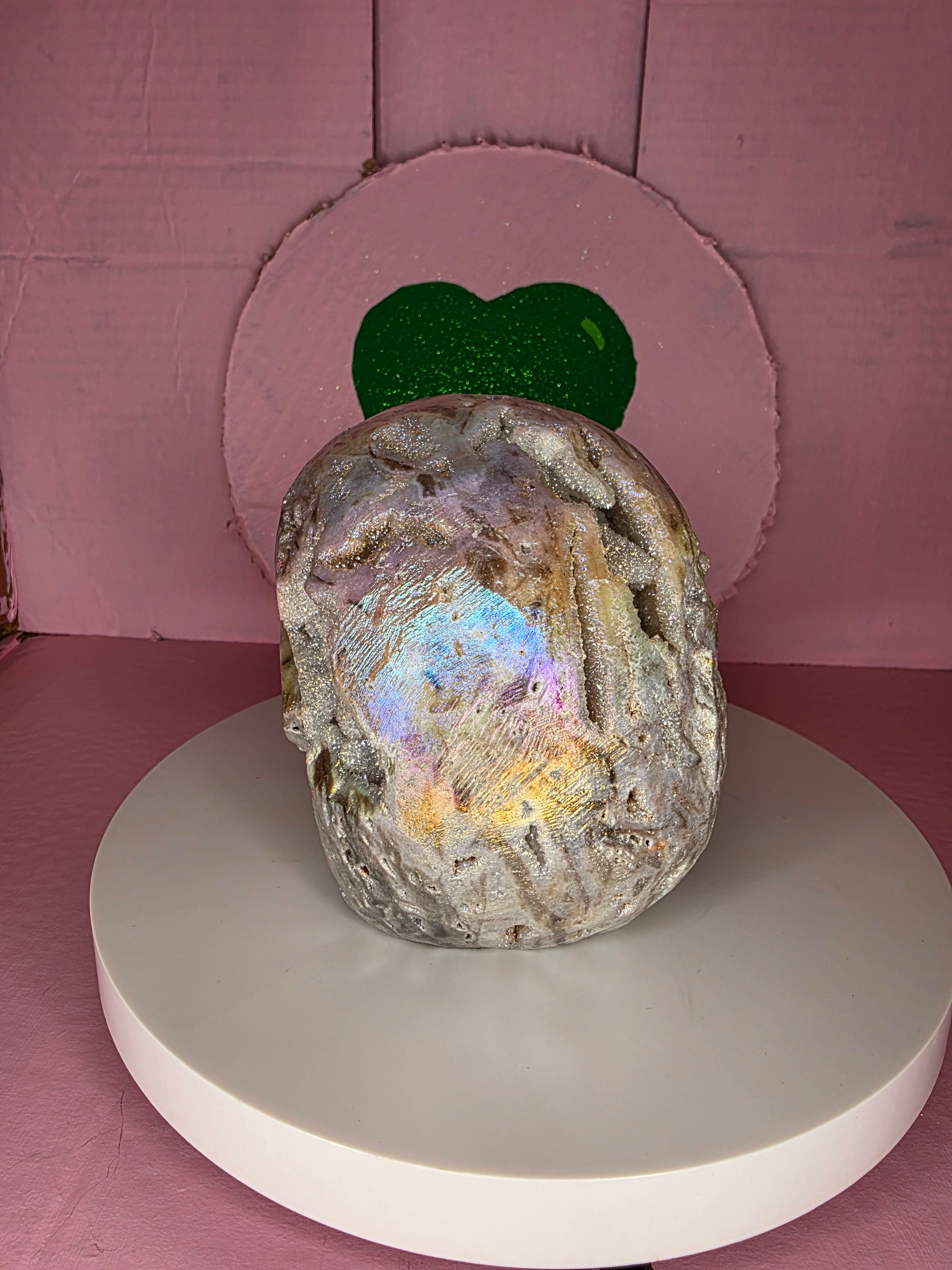 Aura Coated Sphalerite Skull A