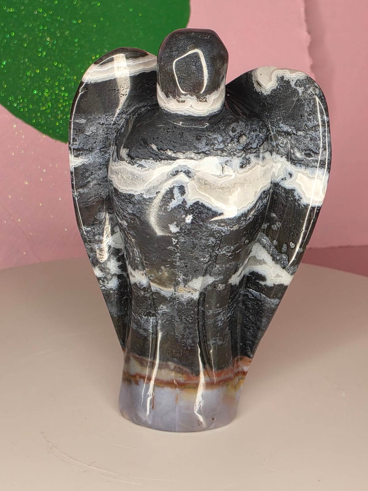 Ocean Jasper and Chalcedony Angel A