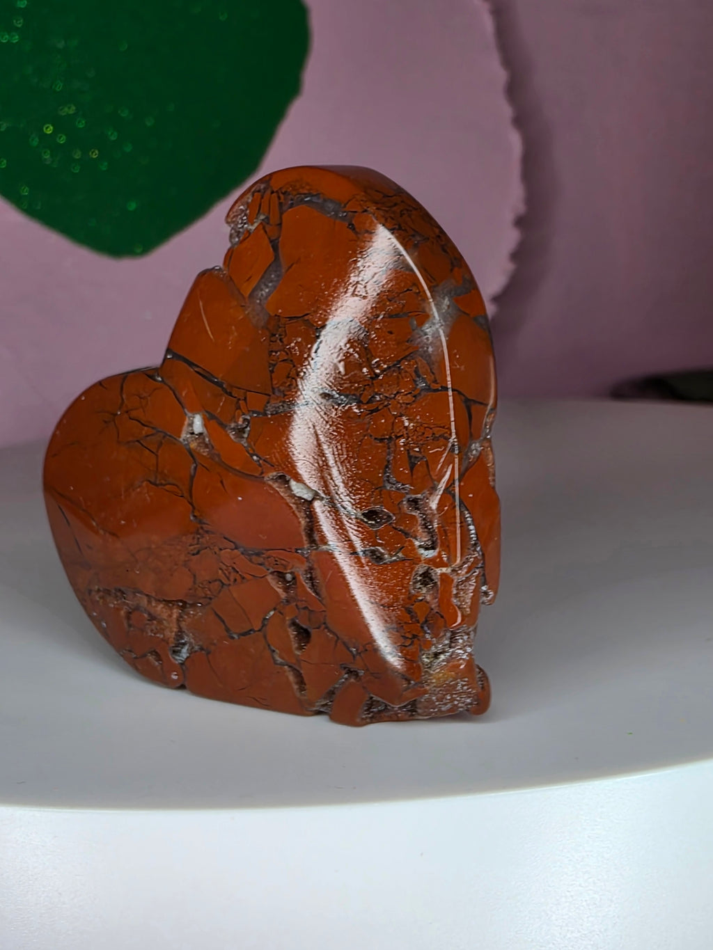 Red Brecciated Jasper Heart A