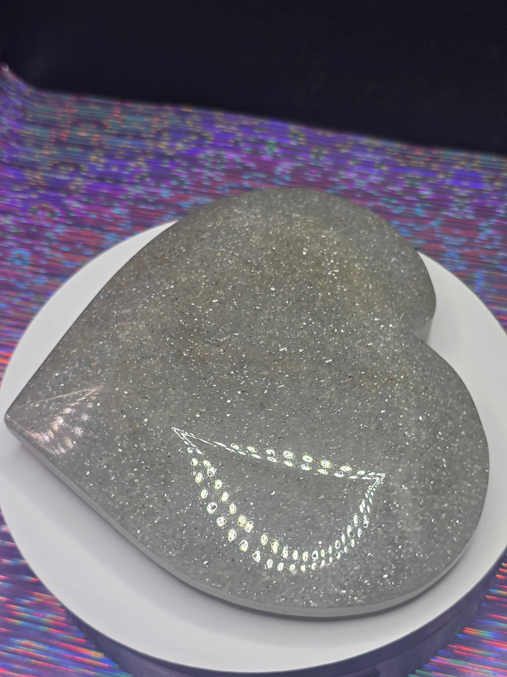 Sage Mica Heart A