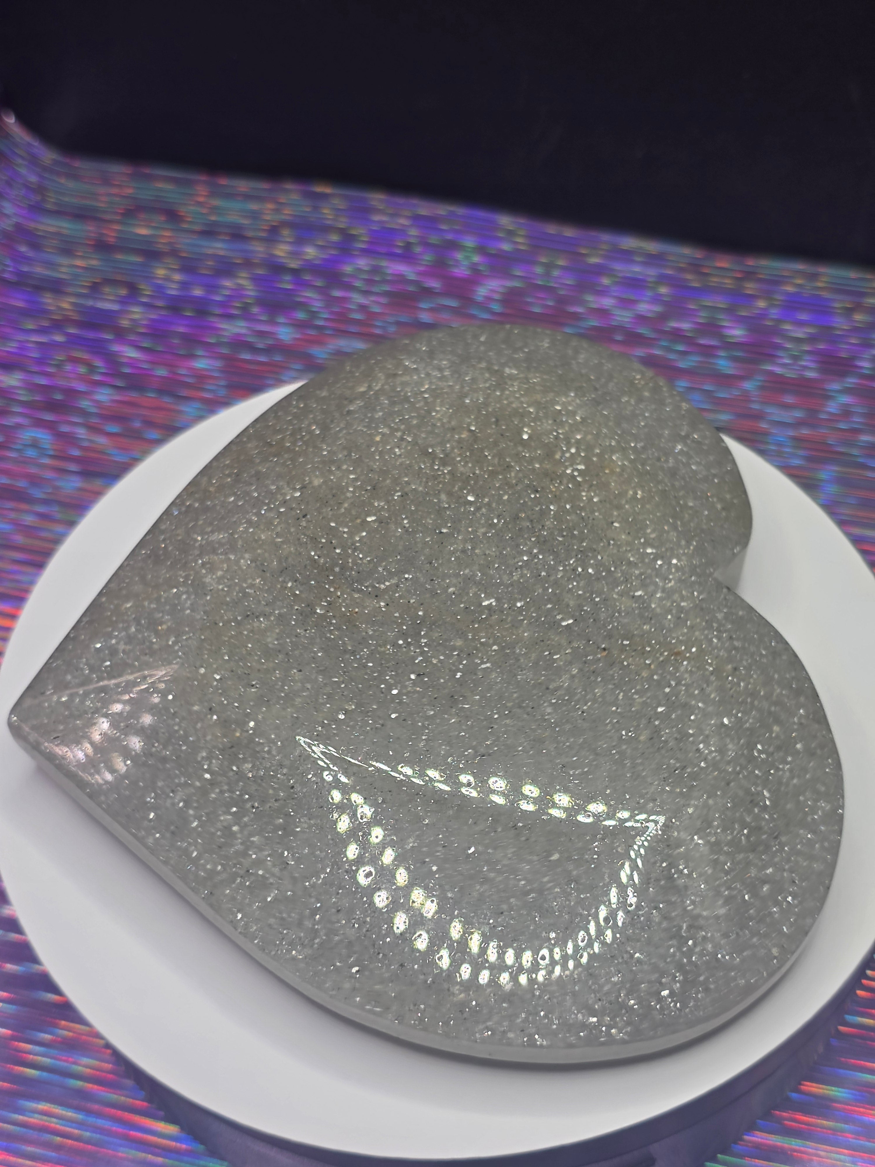 Sage Mica Heart A