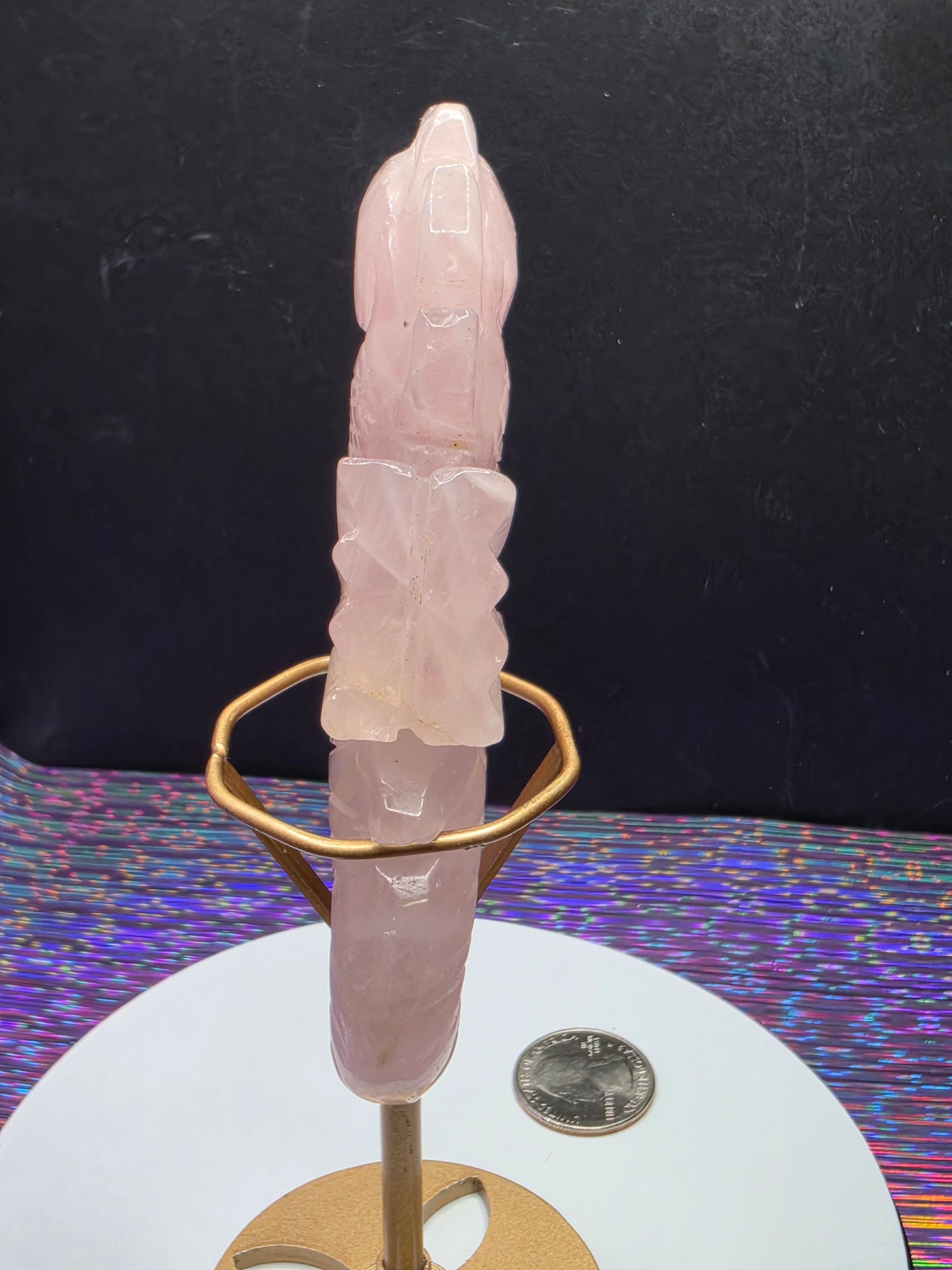 Rose Quartz Seahorse B