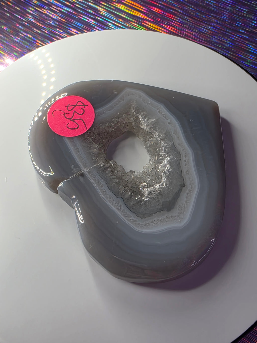 Druzy Agate Heart C