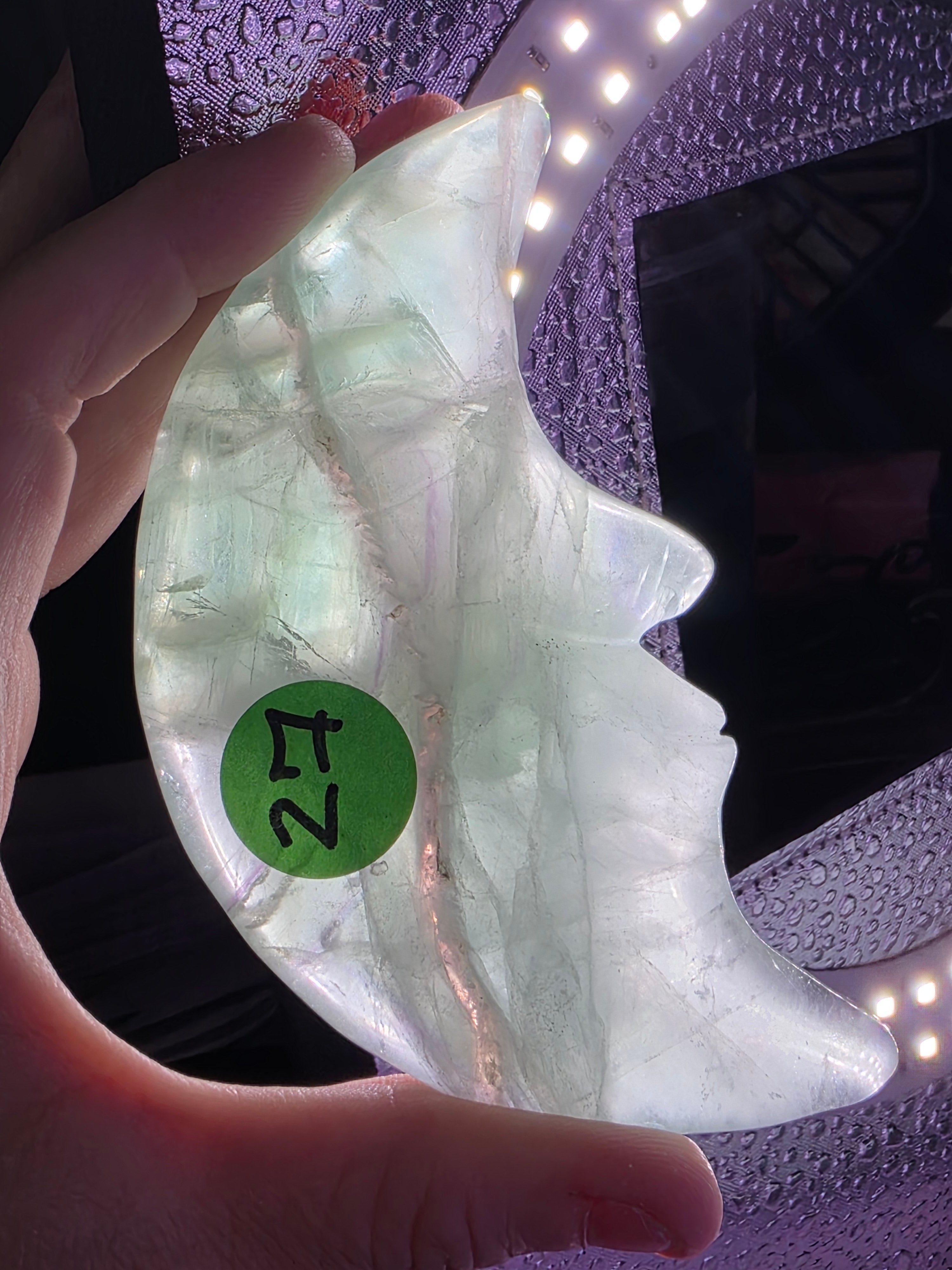 Fluorite Moon Face