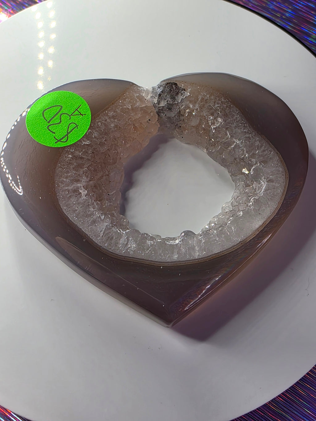 Druzy Agate Heart A
