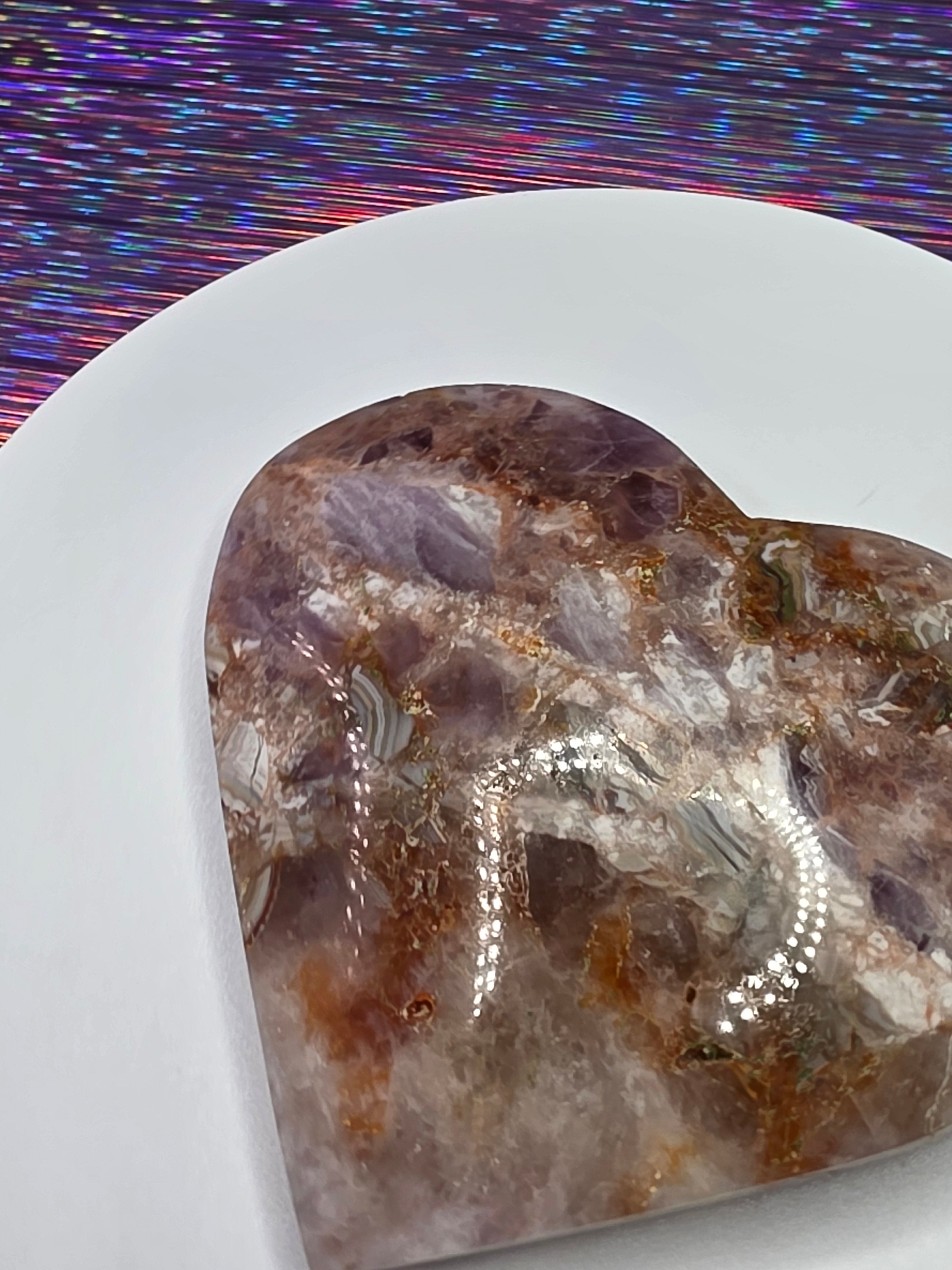 Crazy Lace Amethyst Heart A