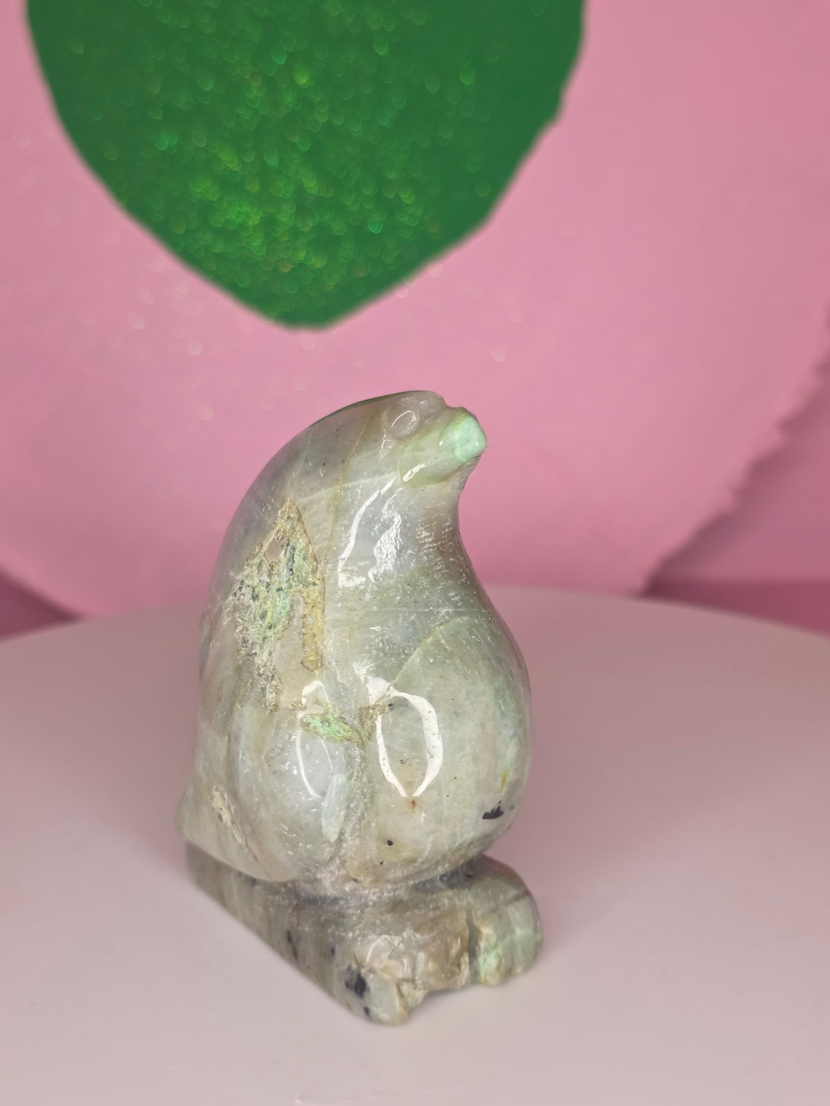 Garnierite Green Moonstone Penguin B