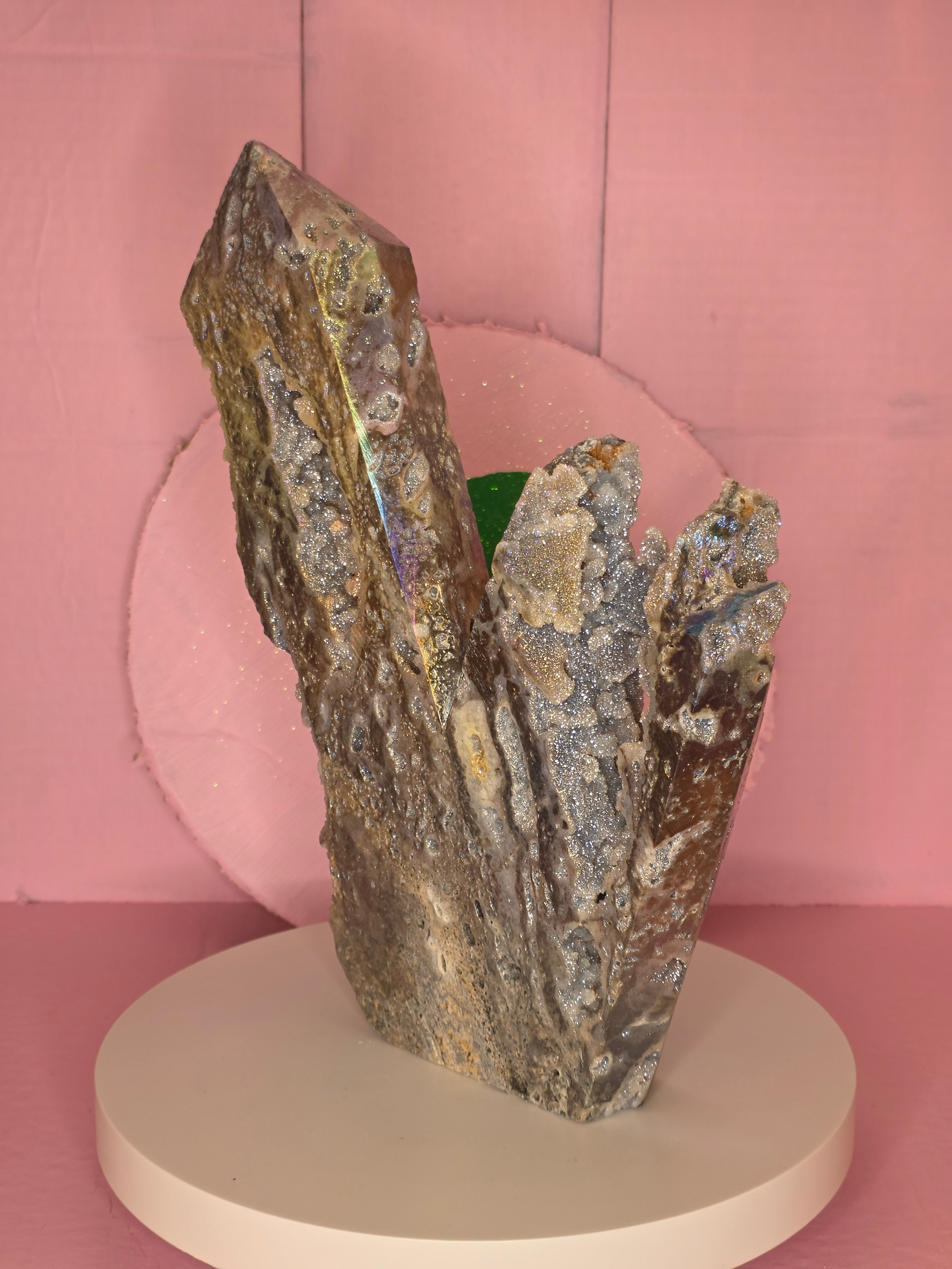 Aura Coated Sphalerite Tower D