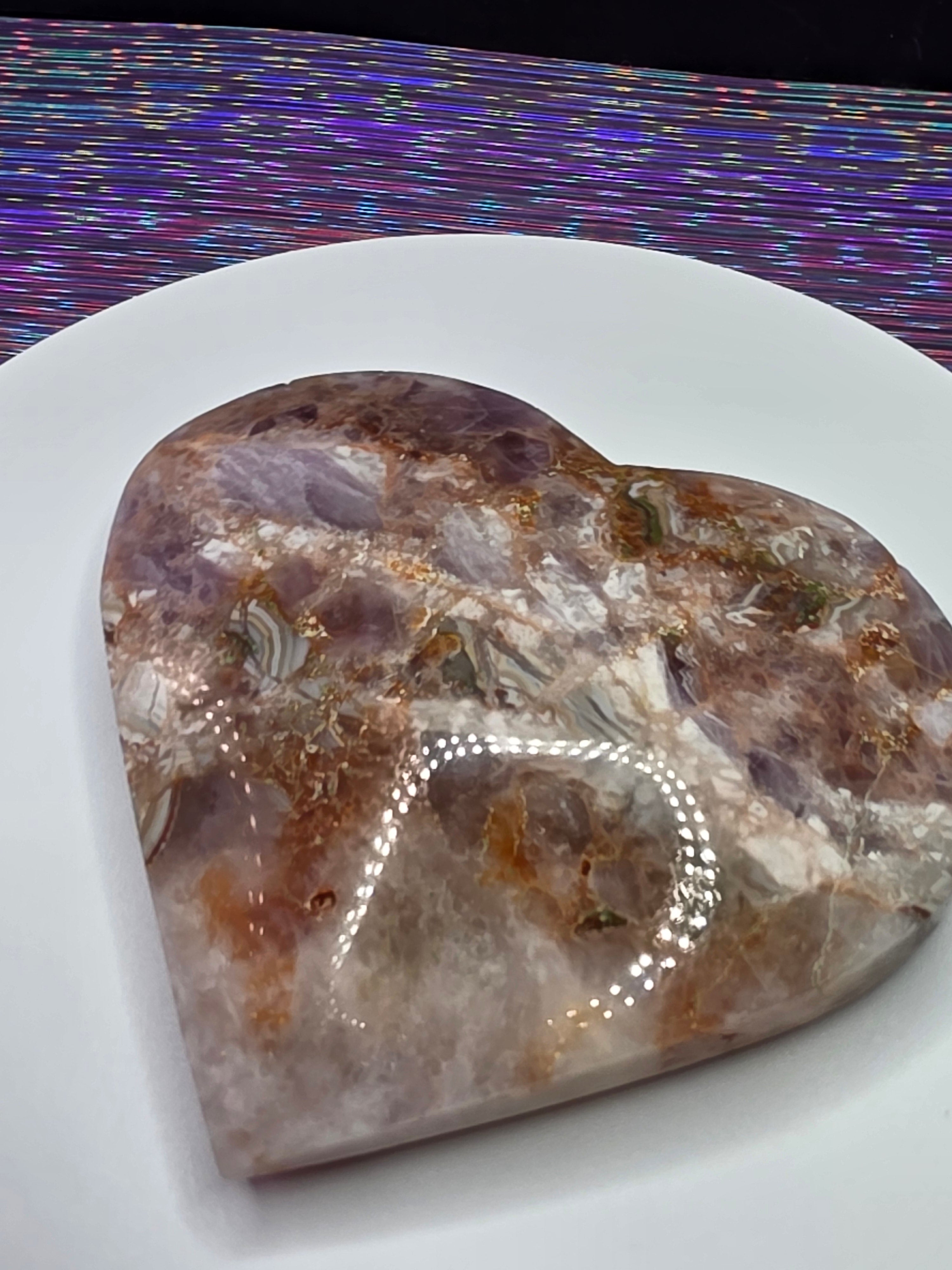 Crazy Lace Amethyst Heart A