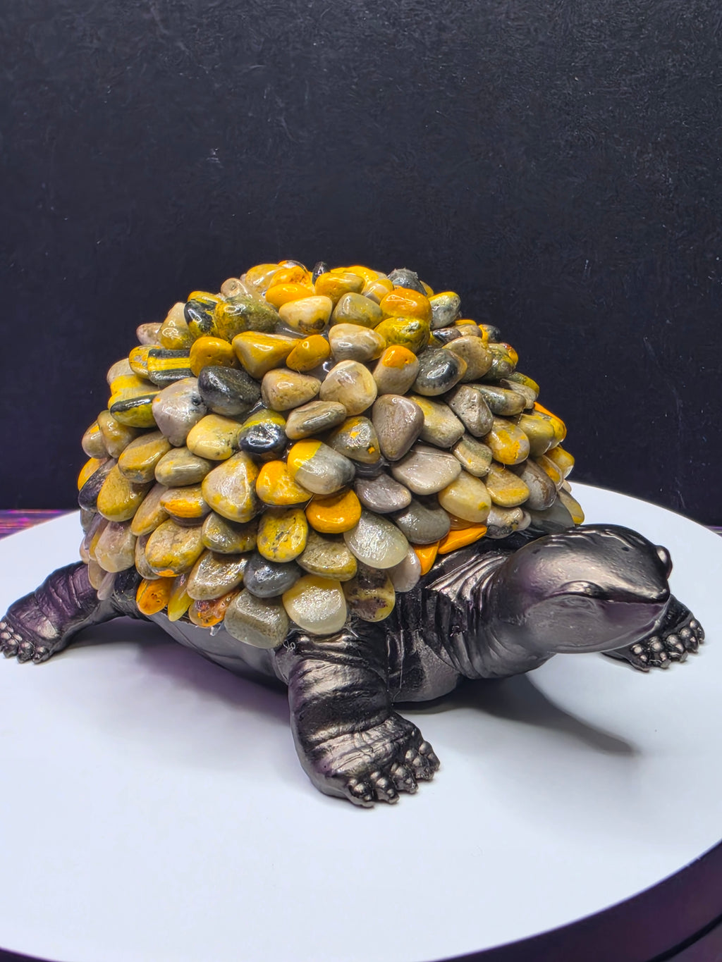 Turtle with Bumblebee Jasper Chips A