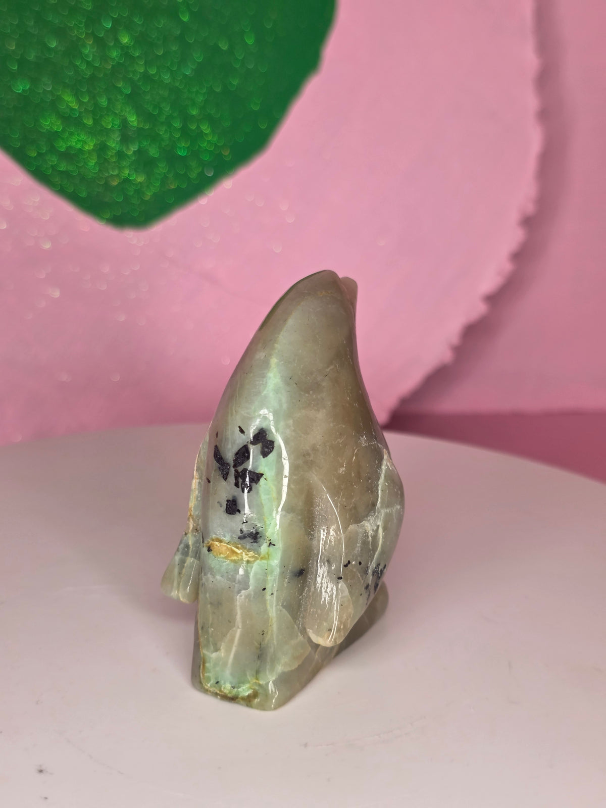 Garnierite Green Moonstone Penguin A