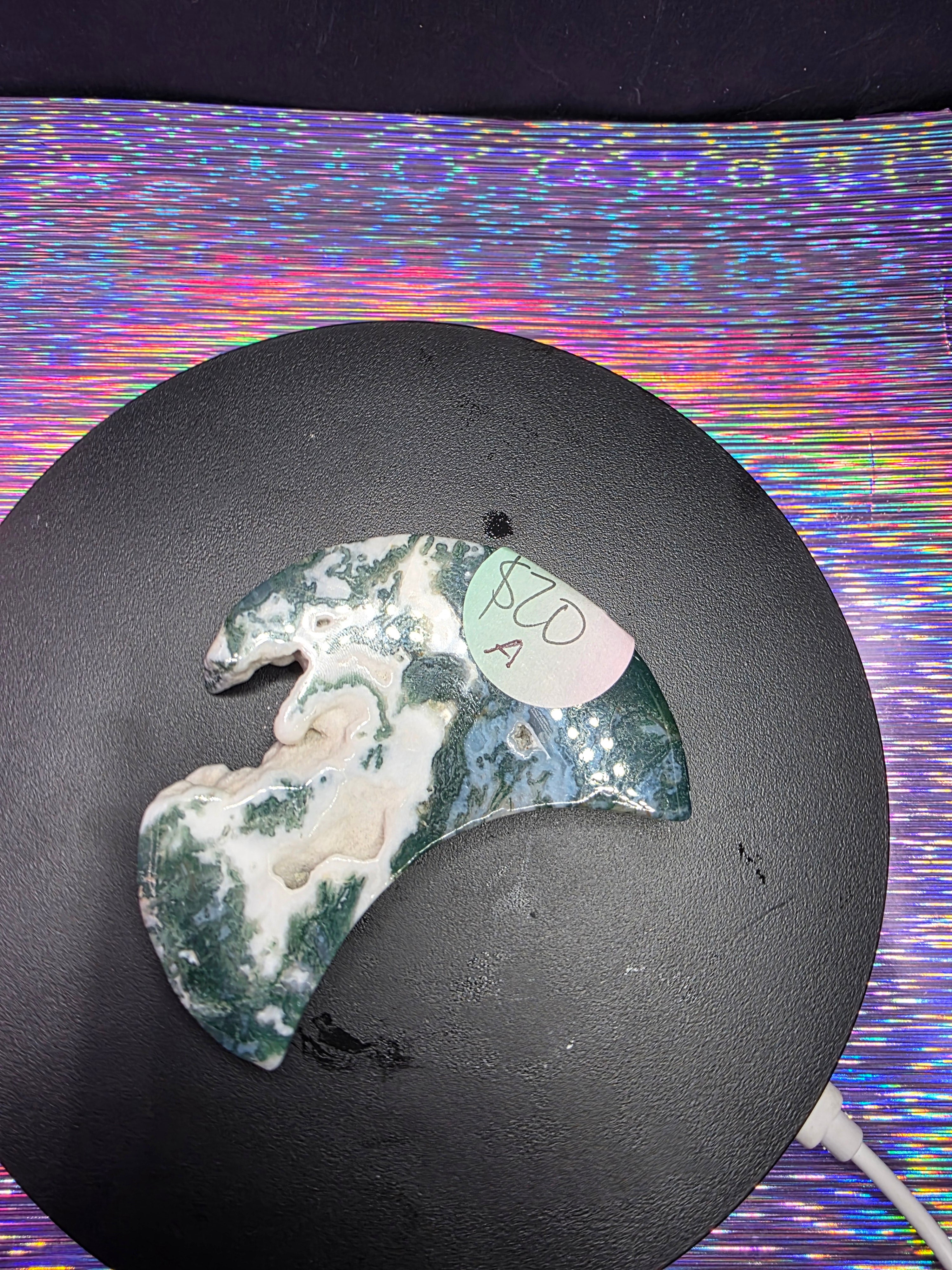 Moss Agate Moon A