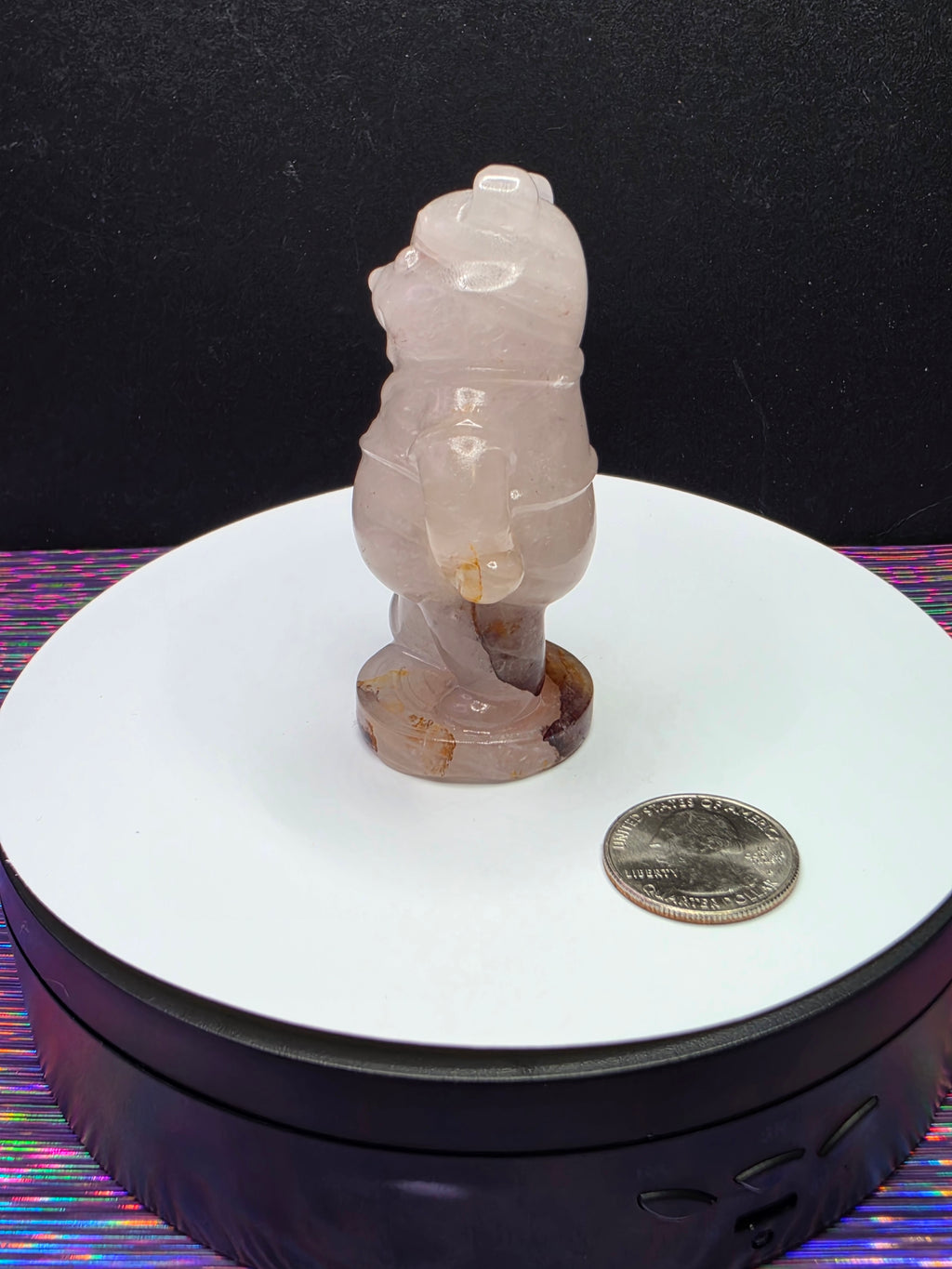 Clear Quartz Pooh Bear A