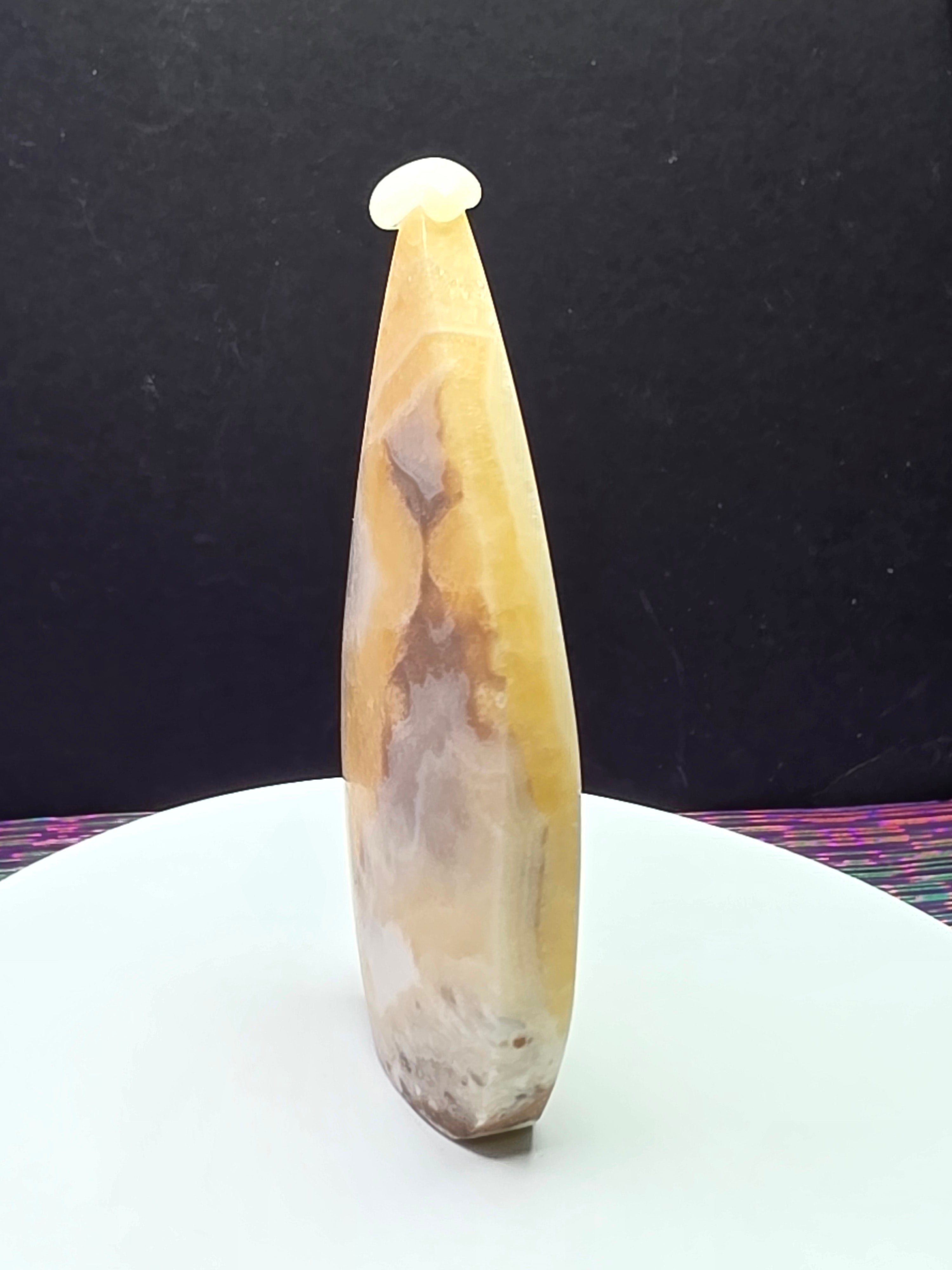 Yellow Calcite Teardrop A