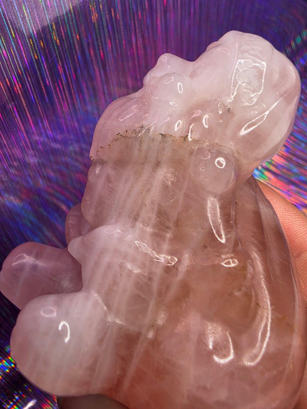 Rose Quartz Santa