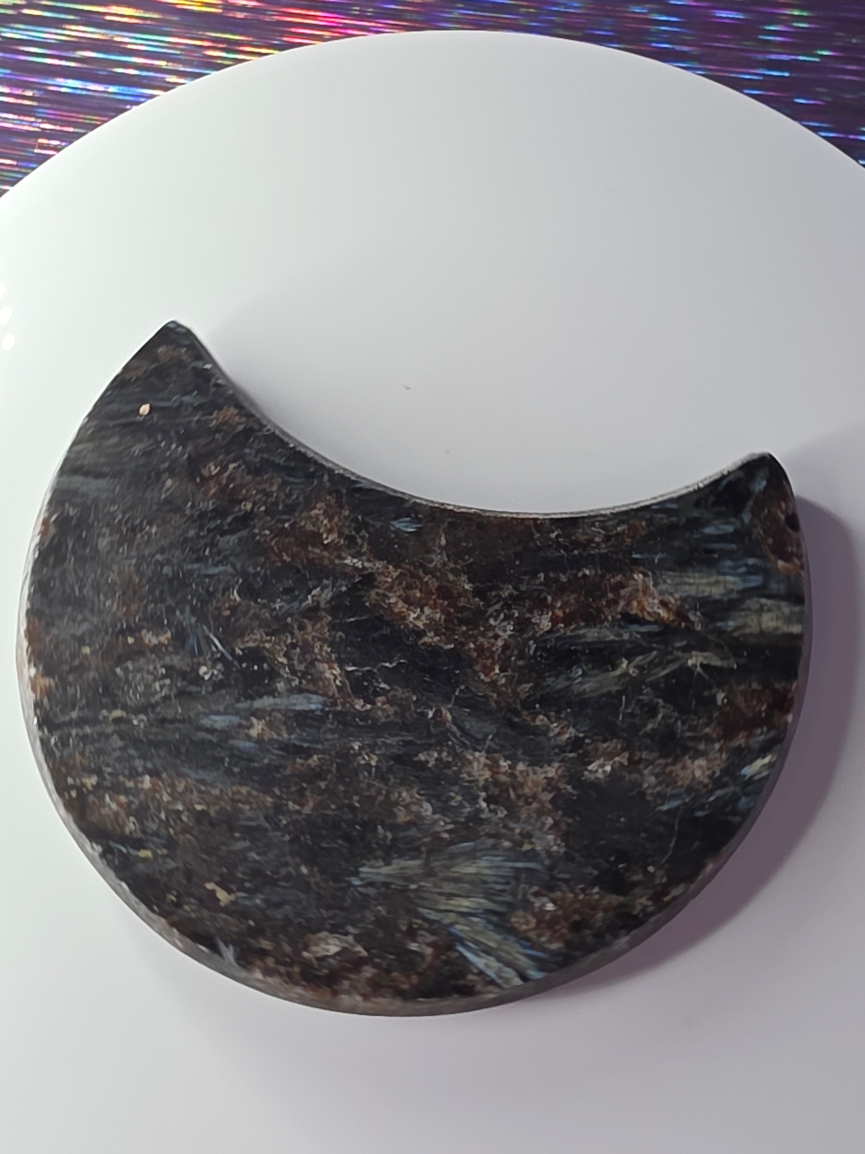 Arfvedsonite with Garnet Moon C