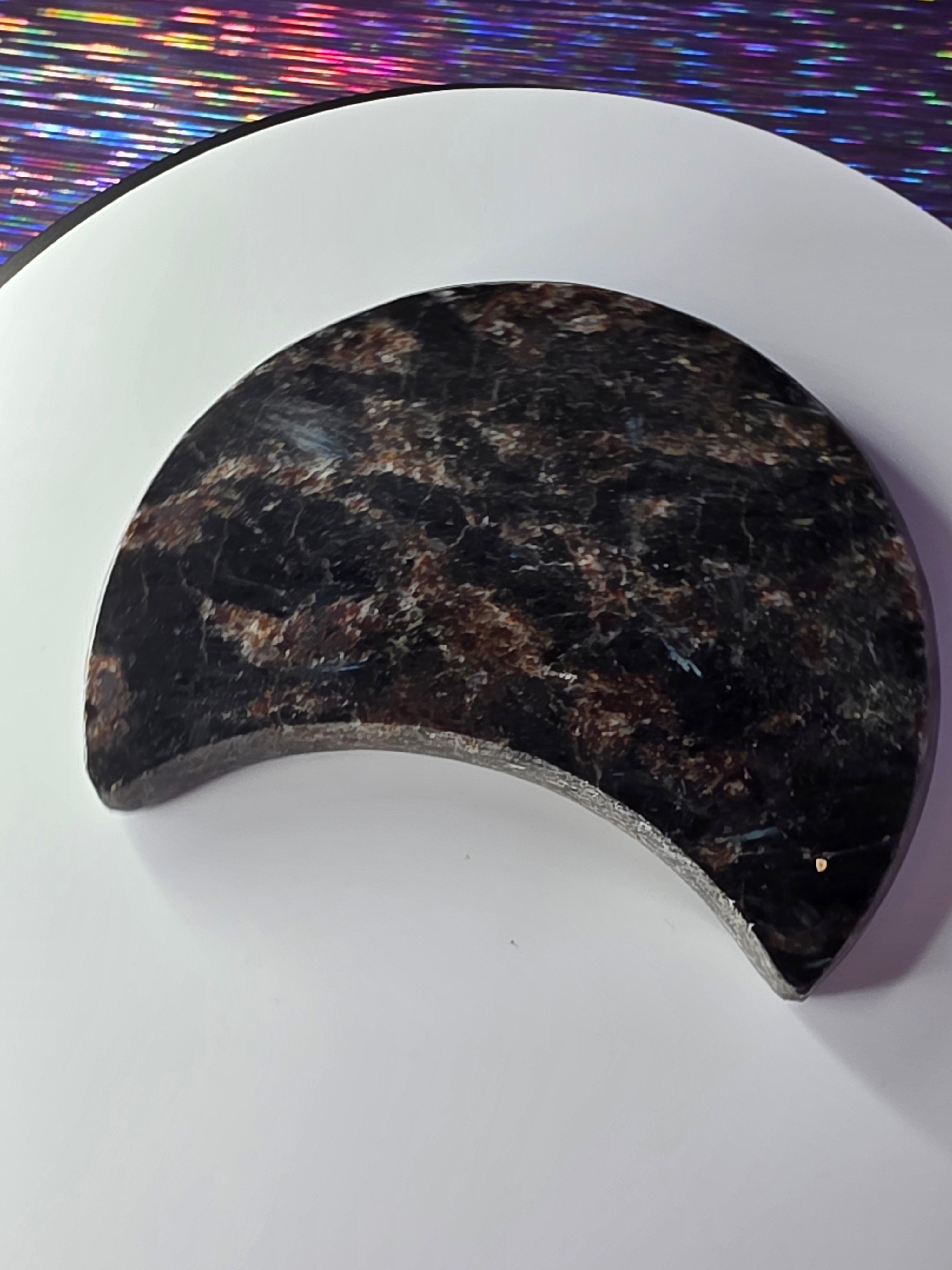 Arfvedsonite with Garnet Moon C