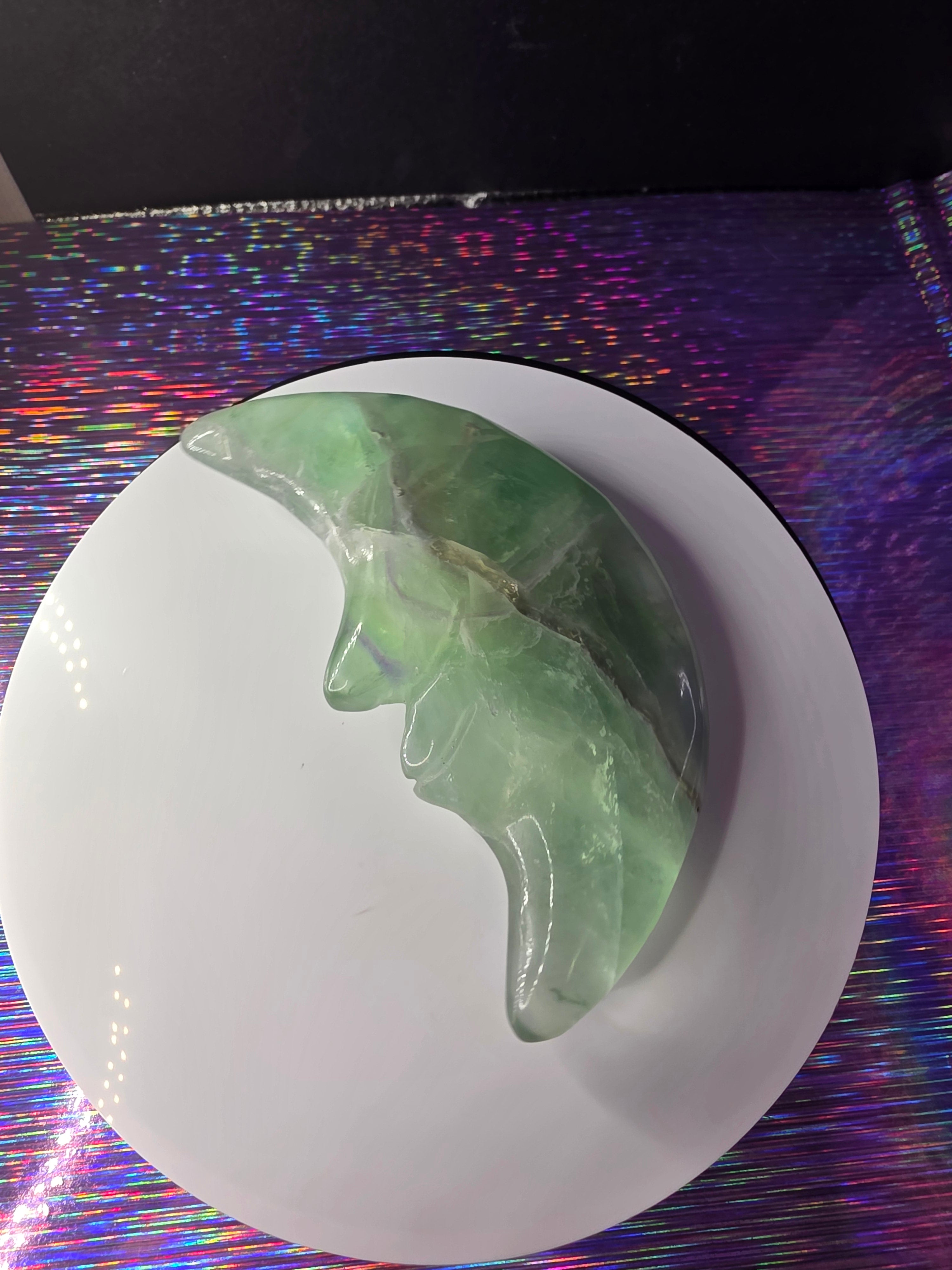 Fluorite Moon Face