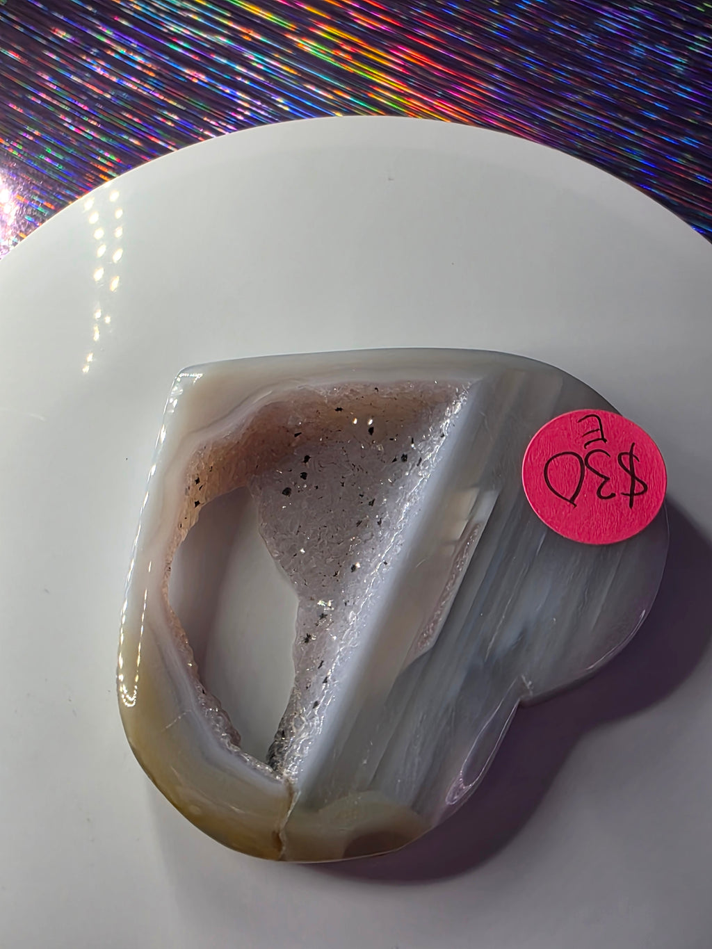 Druzy Agate Heart E
