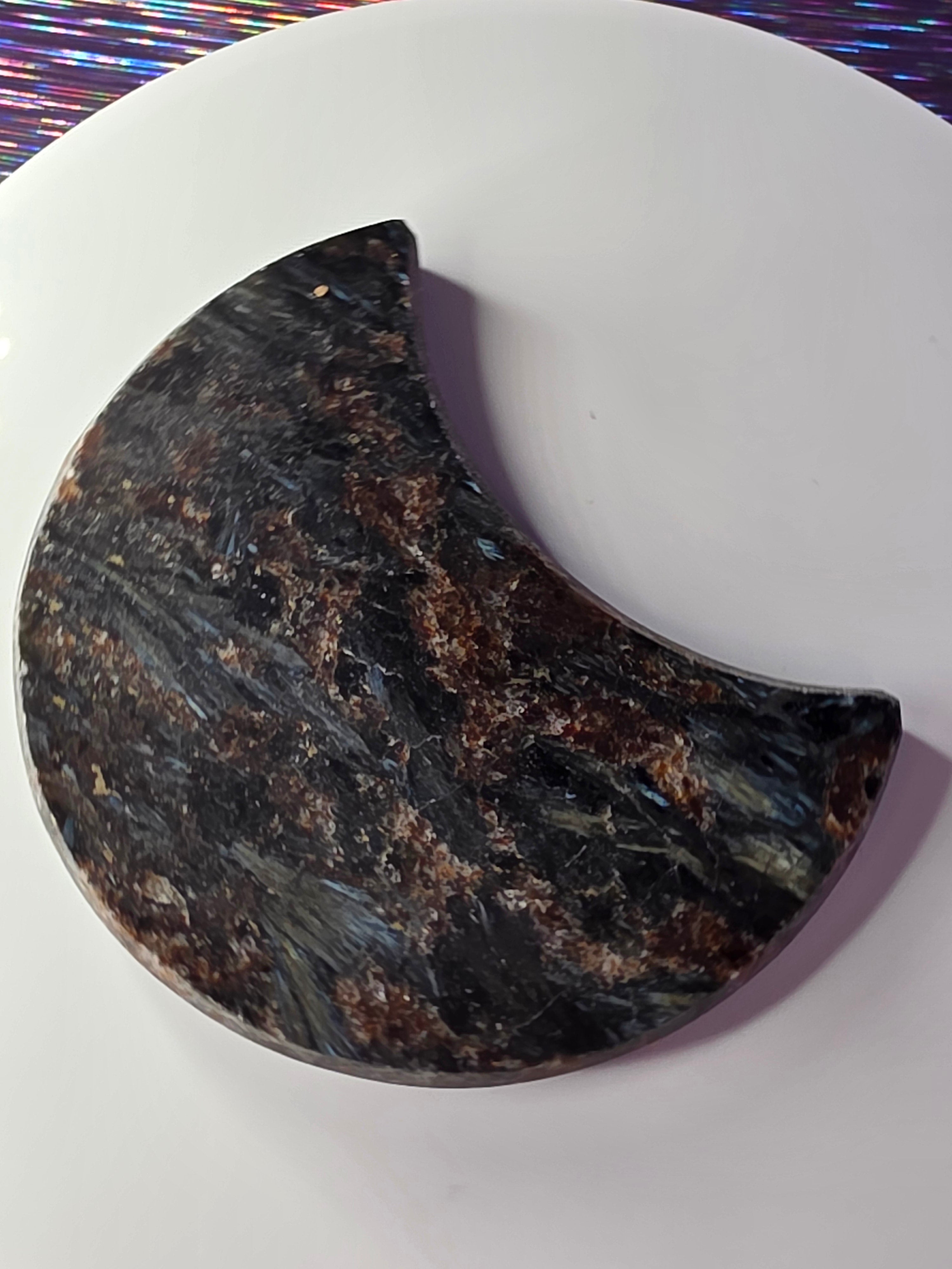 Arfvedsonite with Garnet Moon C