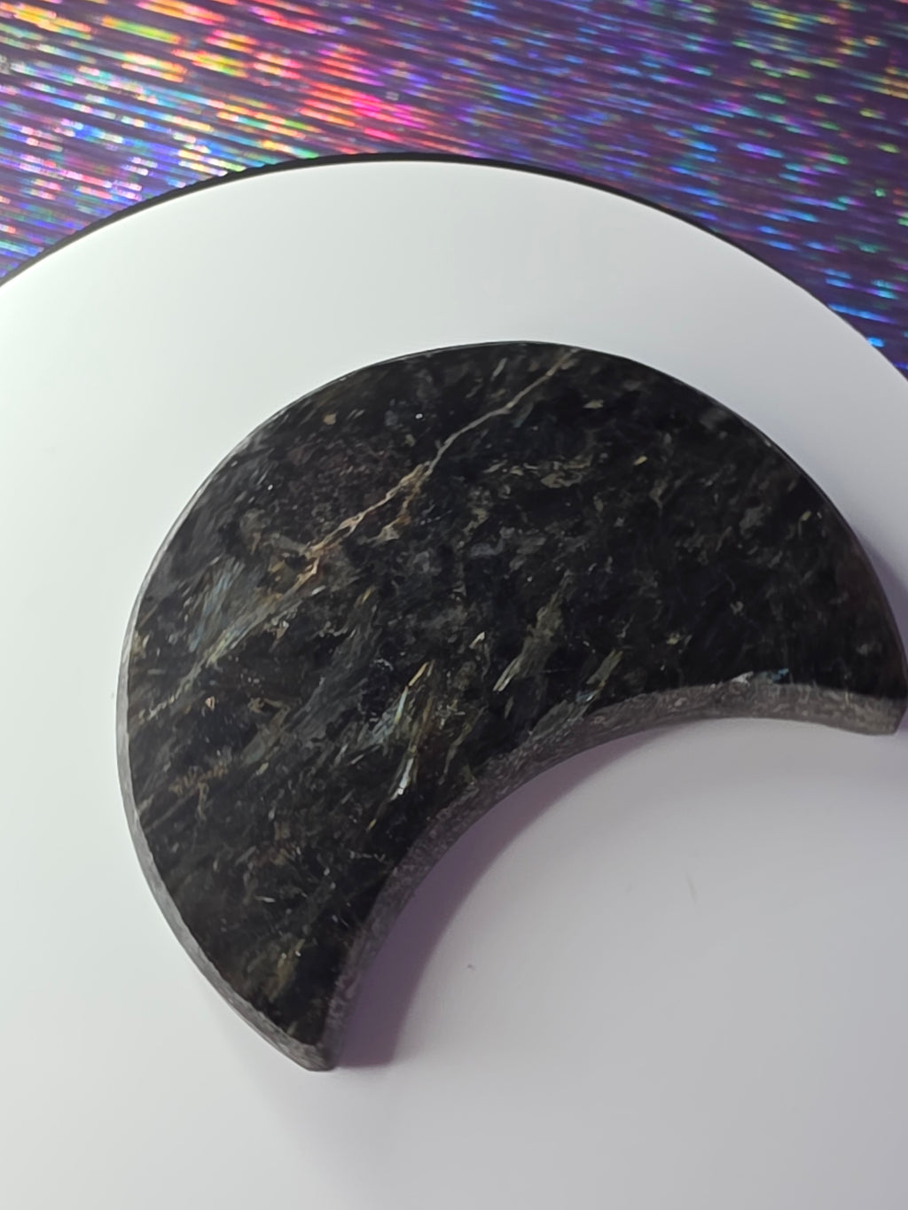 Arfvedsonite with Garnet Moon F
