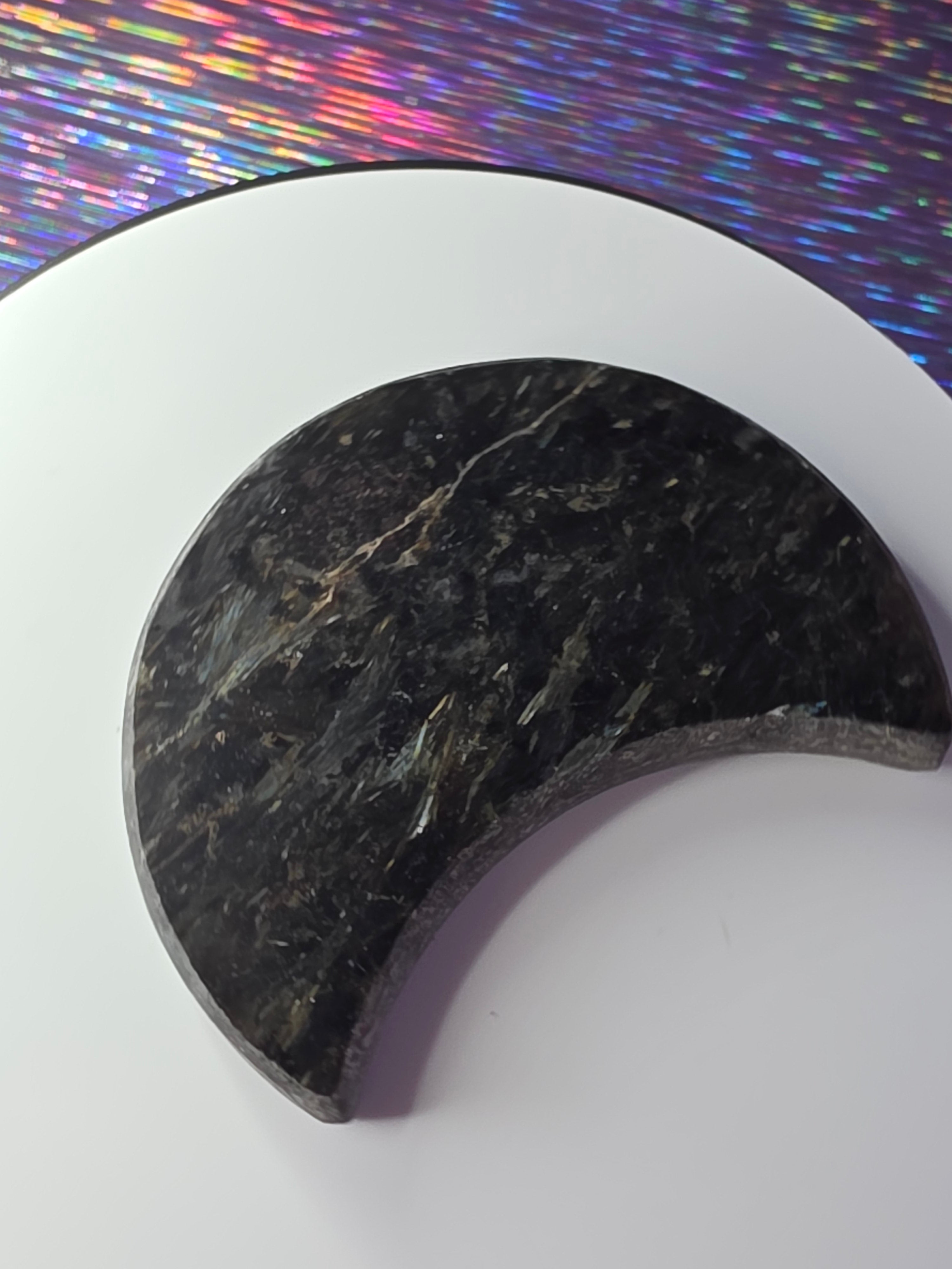 Arfvedsonite with Garnet Moon F