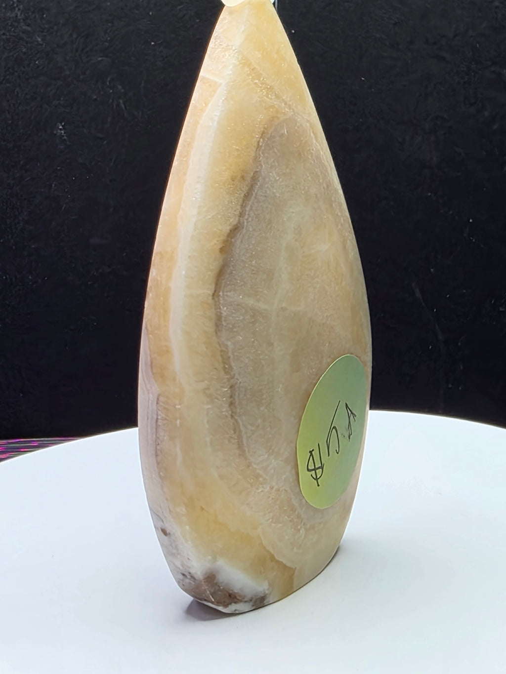 Yellow Calcite Teardrop A