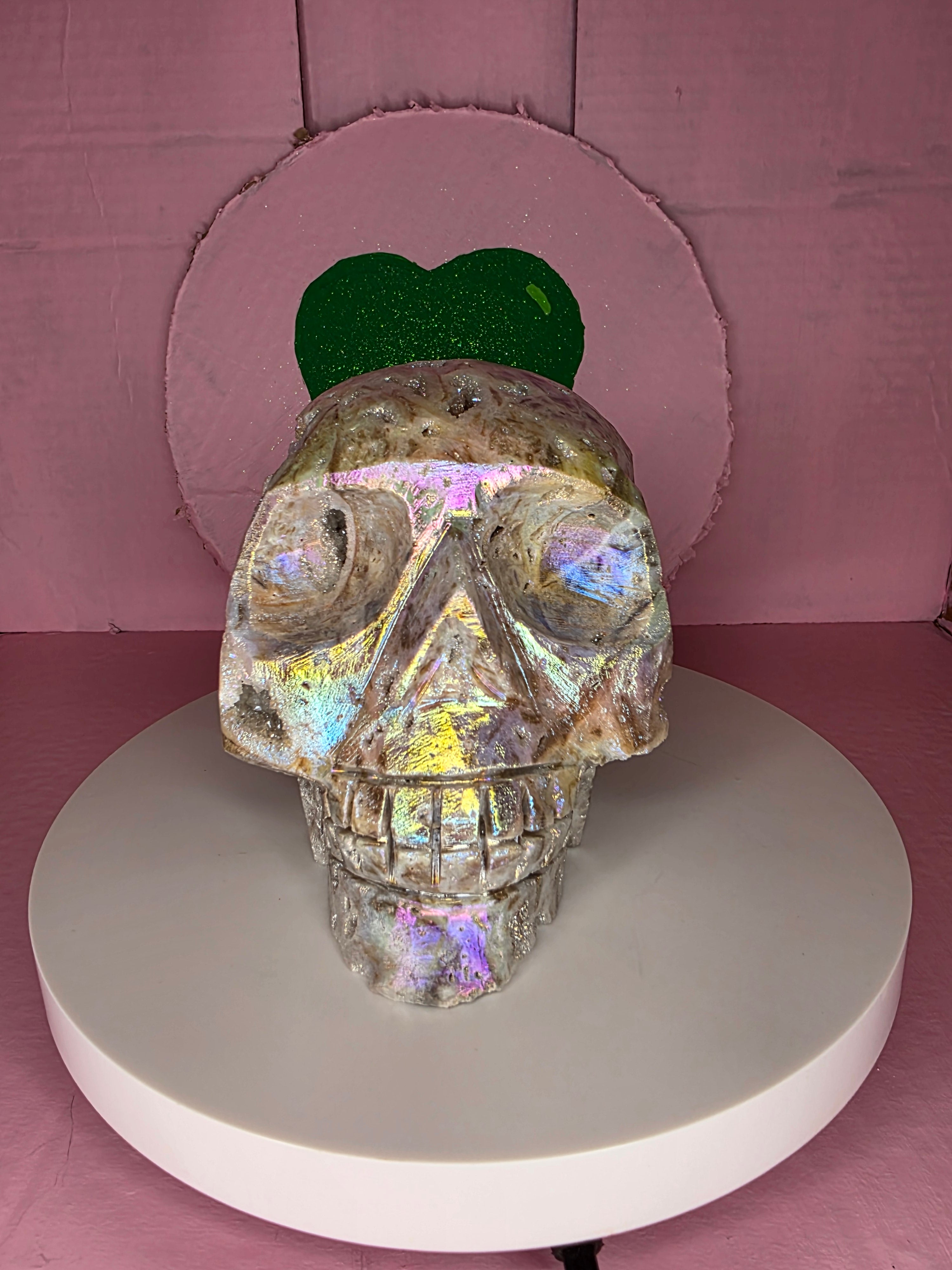 Aura Coated Sphalerite Skull A