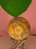 Yellow Banded Onyx Sphere B