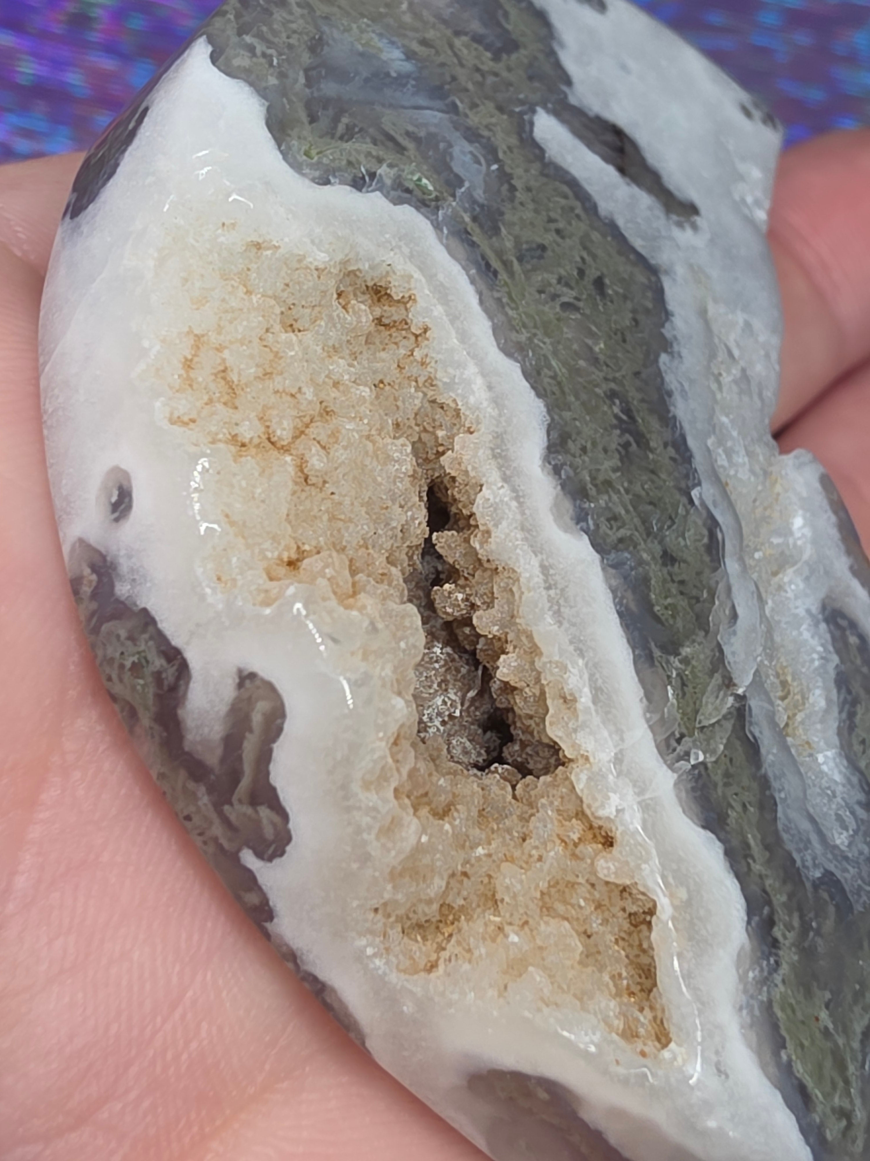 Moss Agate Moon B