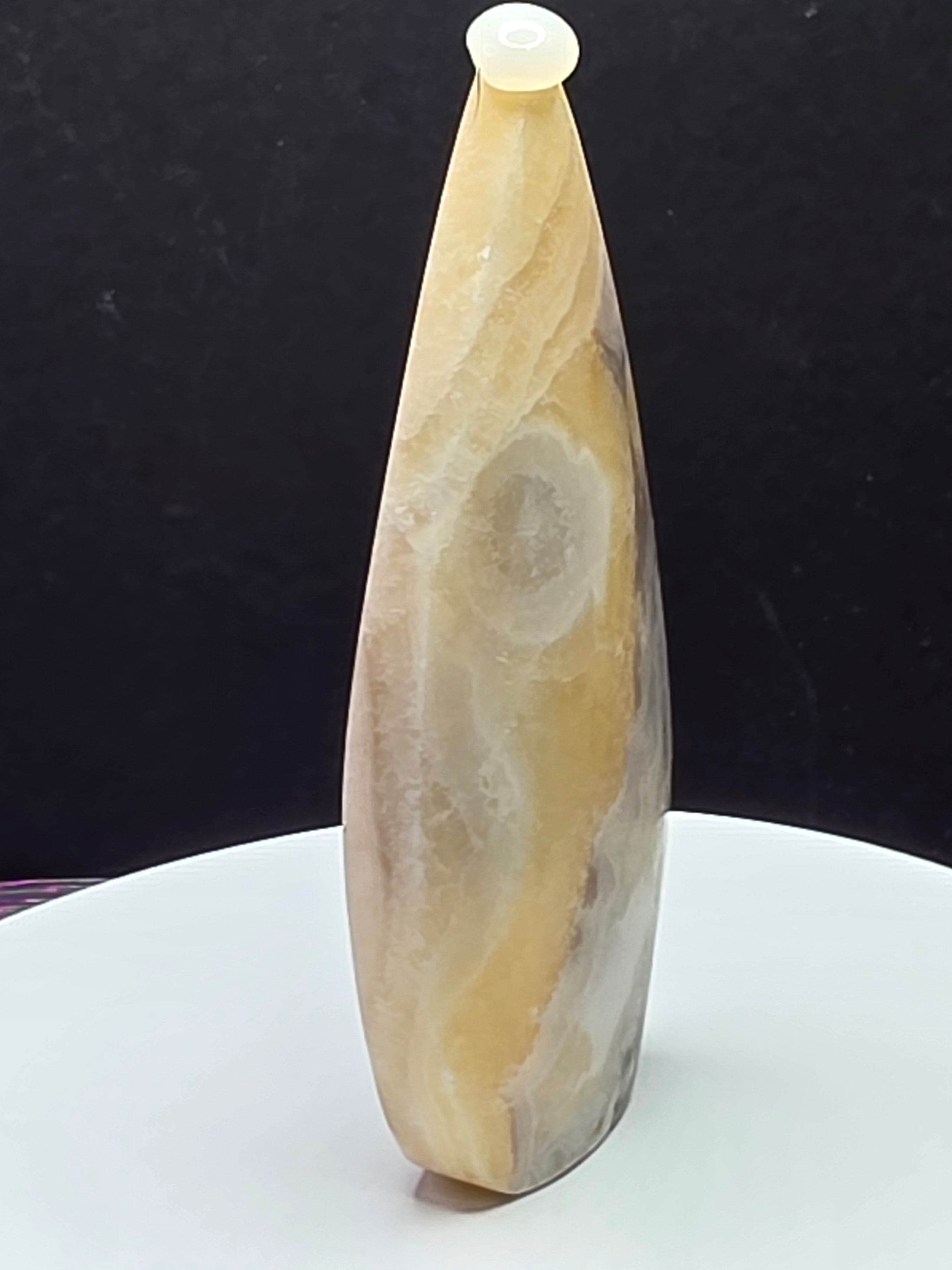 Yellow Calcite Teardrop A
