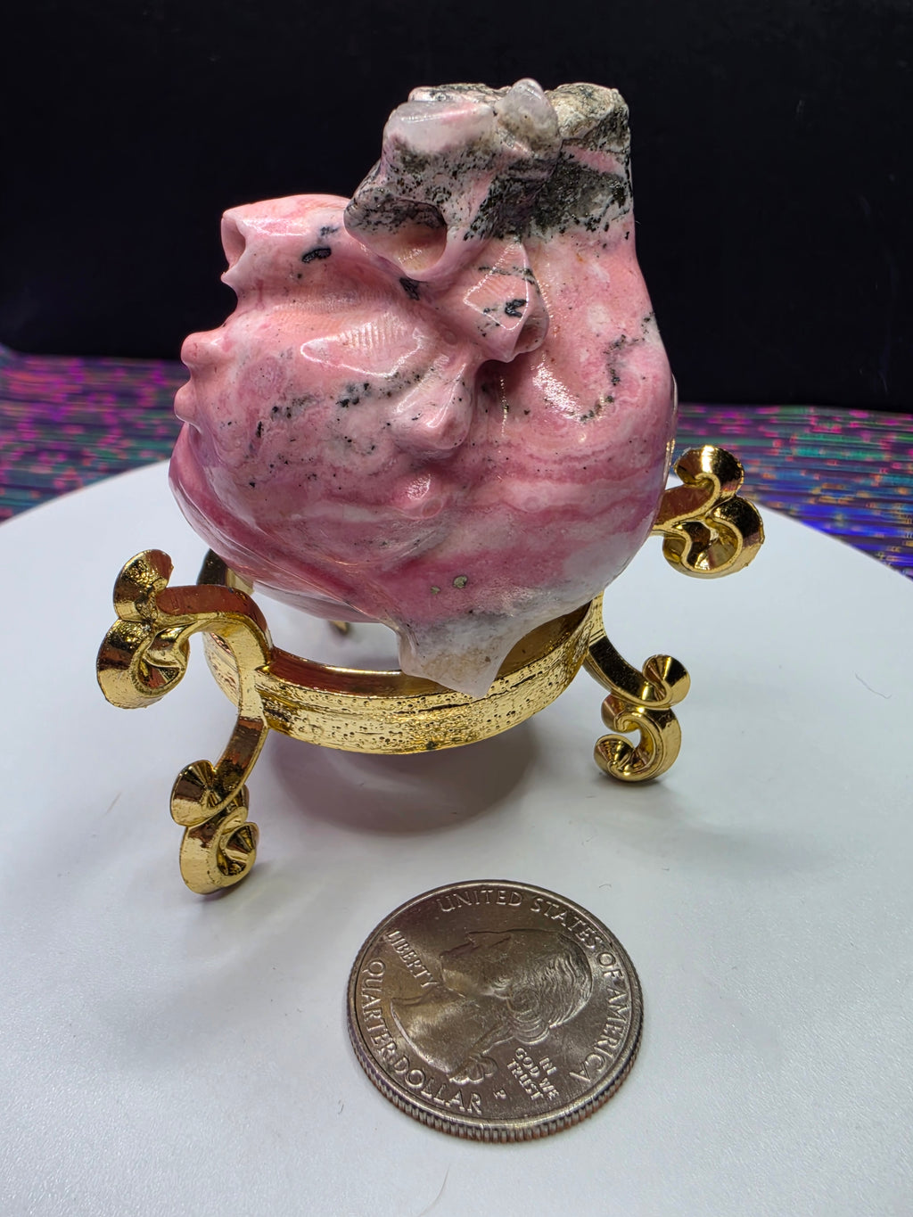 Peruvian Rhodonite Heart B