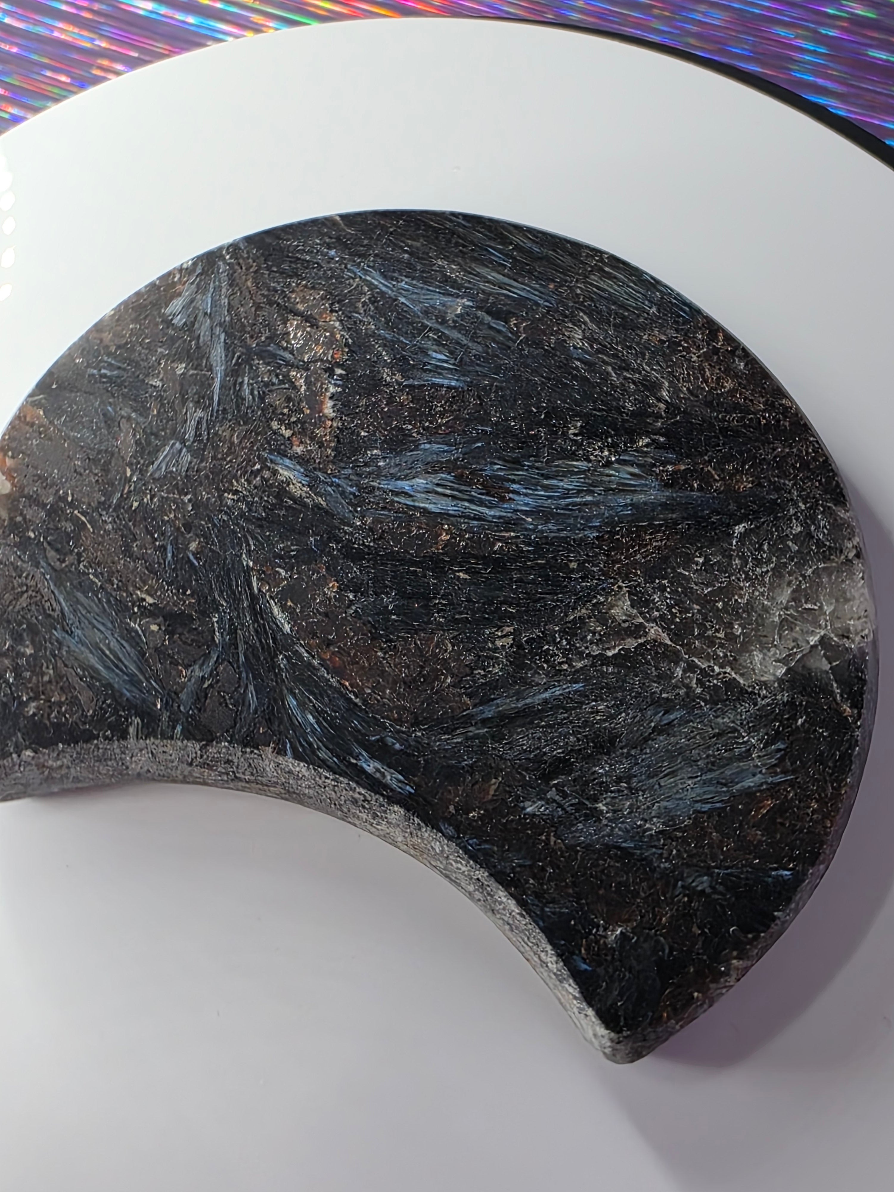 Arfvedsonite with Garnet Moon D