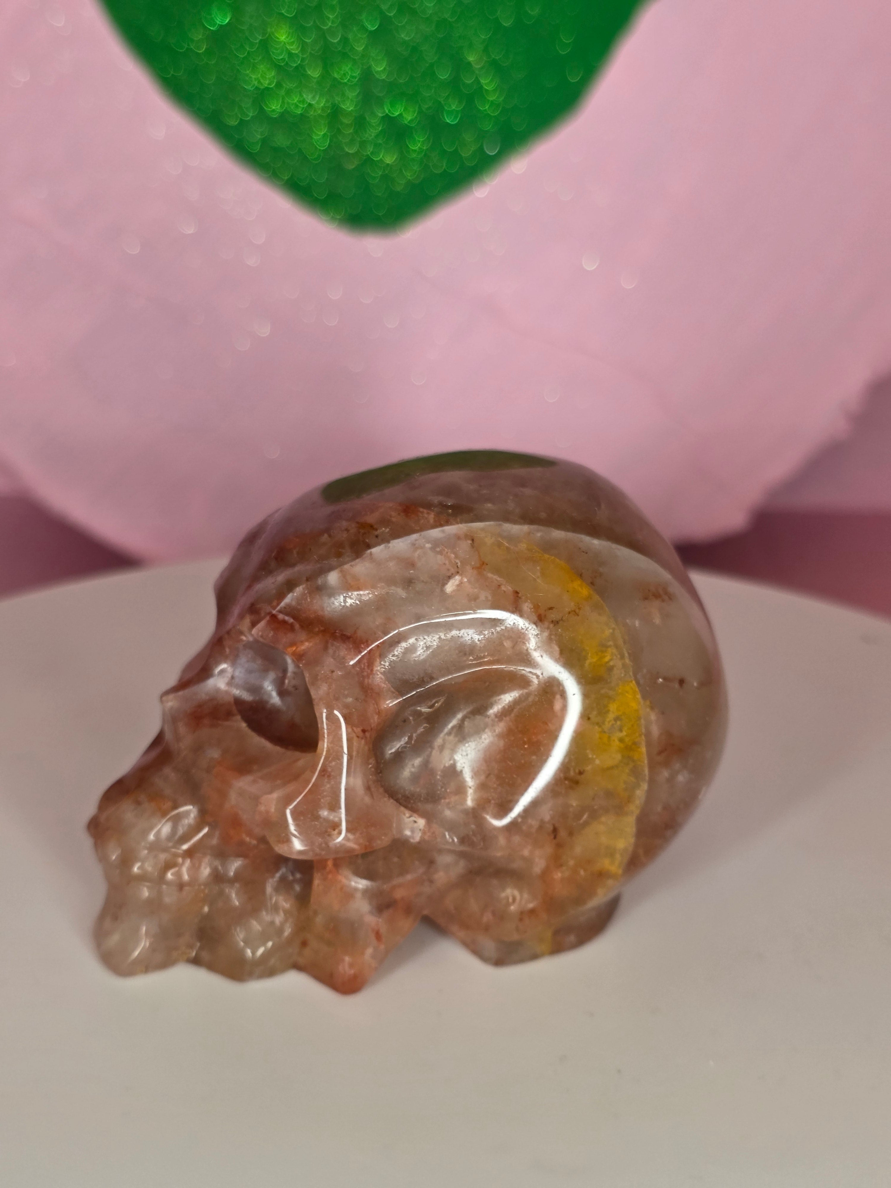 Fire Quartz Skull A