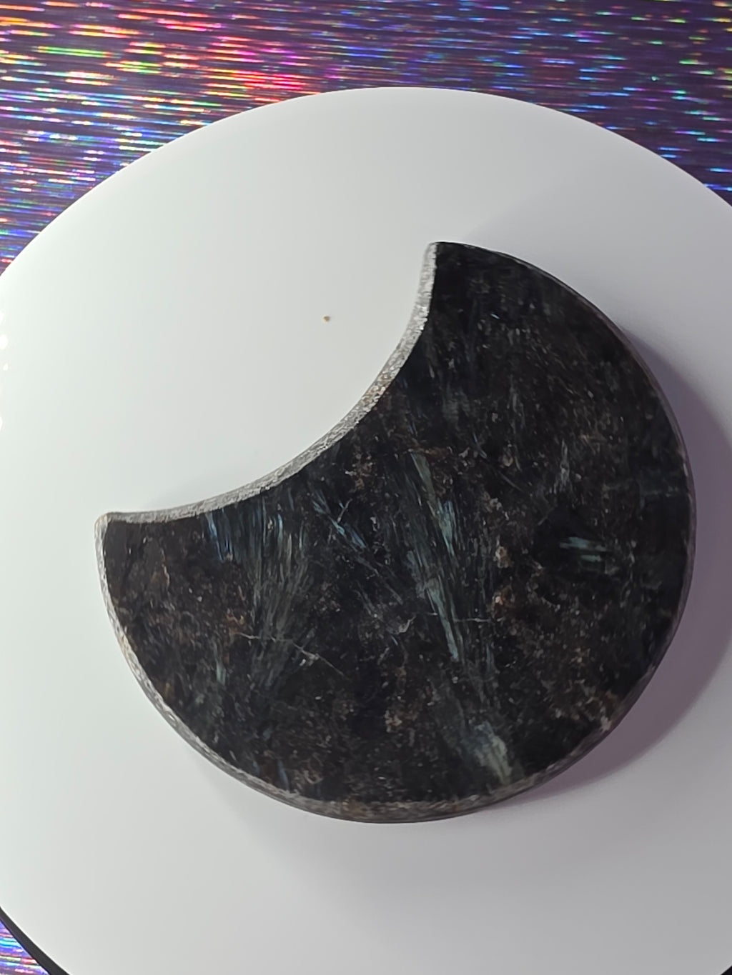 Arfvedsonite with Garnet Moon A