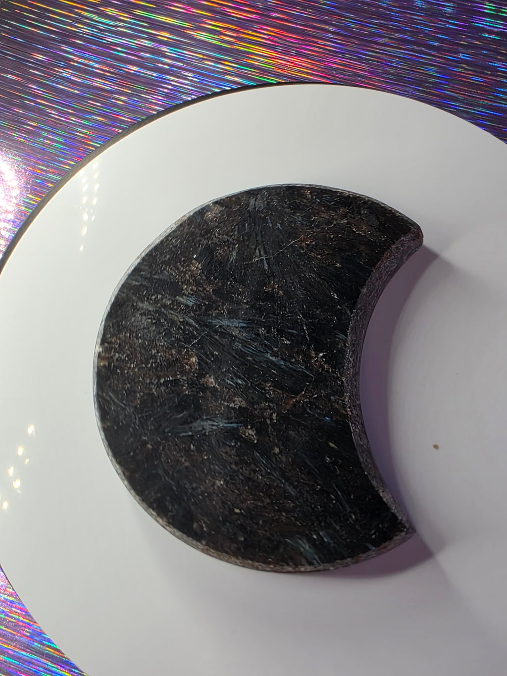 Arfvedsonite with Garnet Moon A