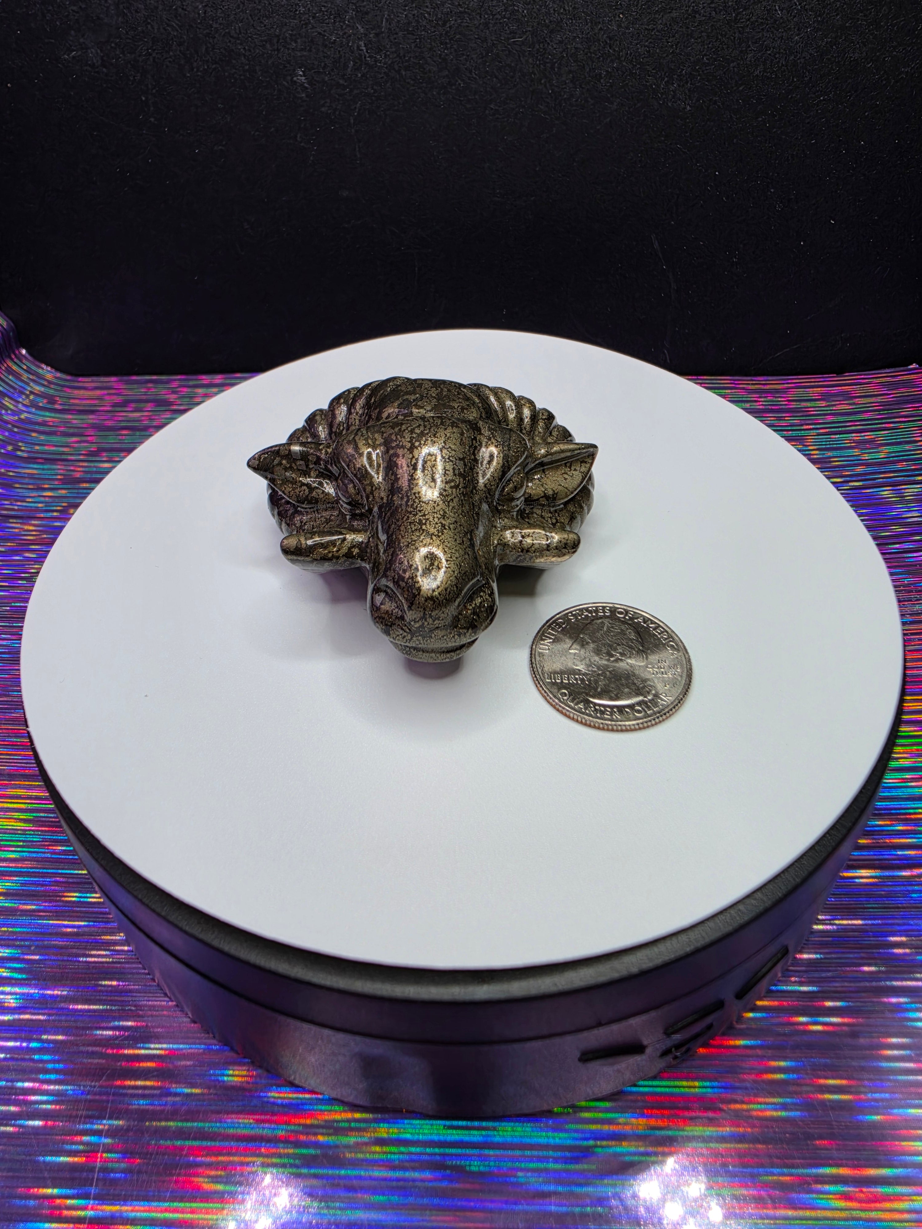 Pyrite Bighorn Ram Head A