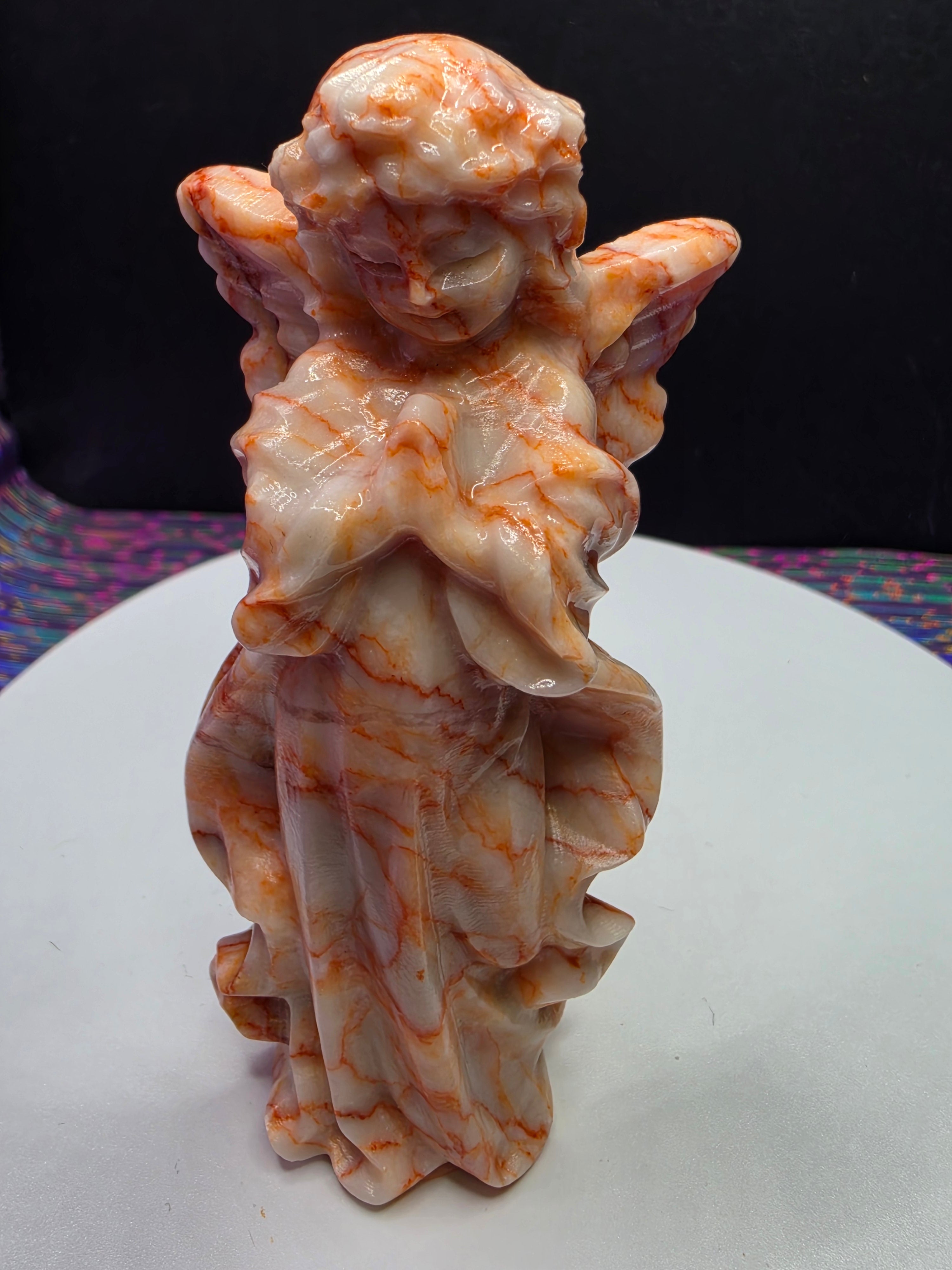 Red Veined Jasper Angel