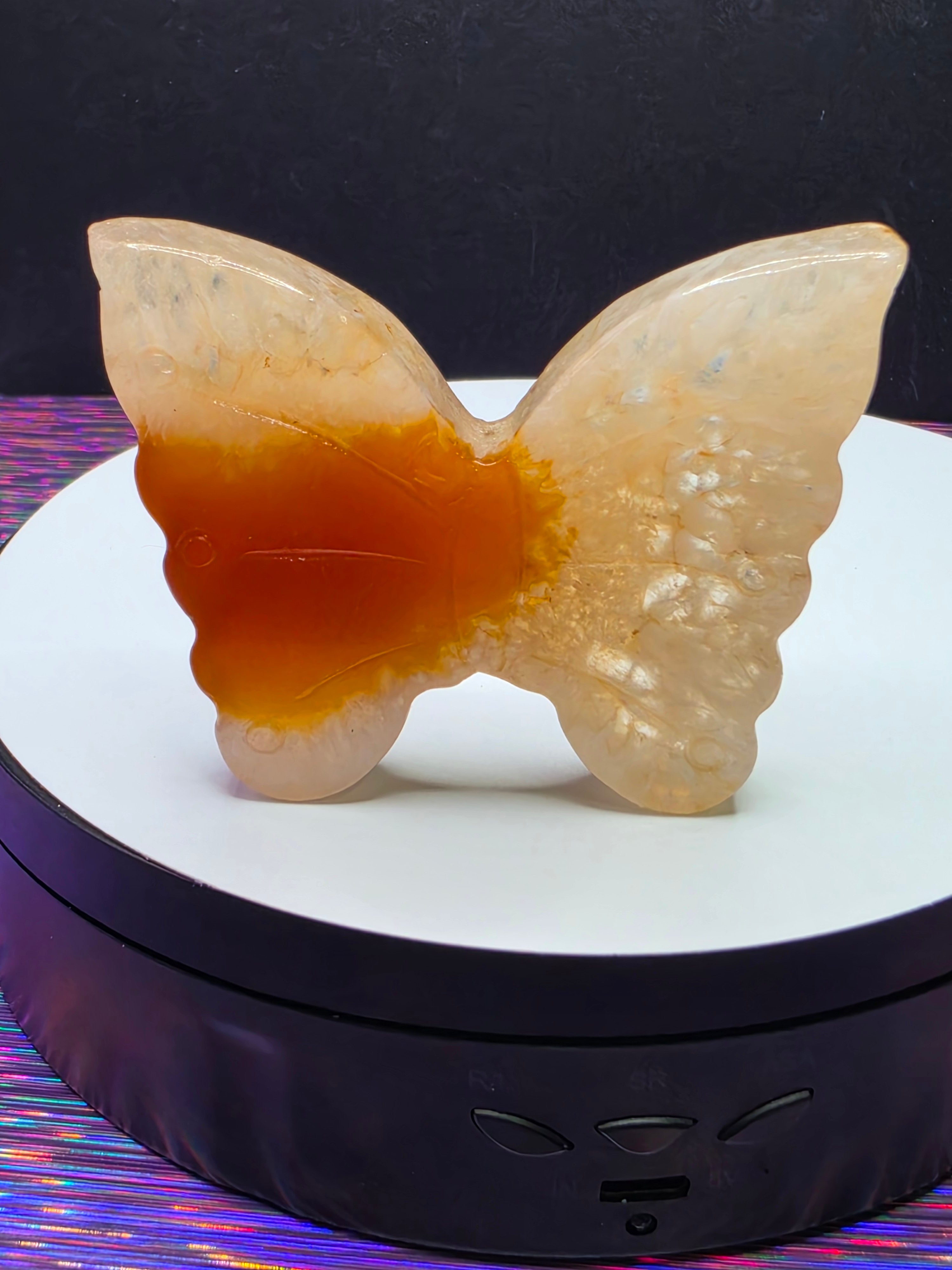 Carnelian Quartz Butterfly