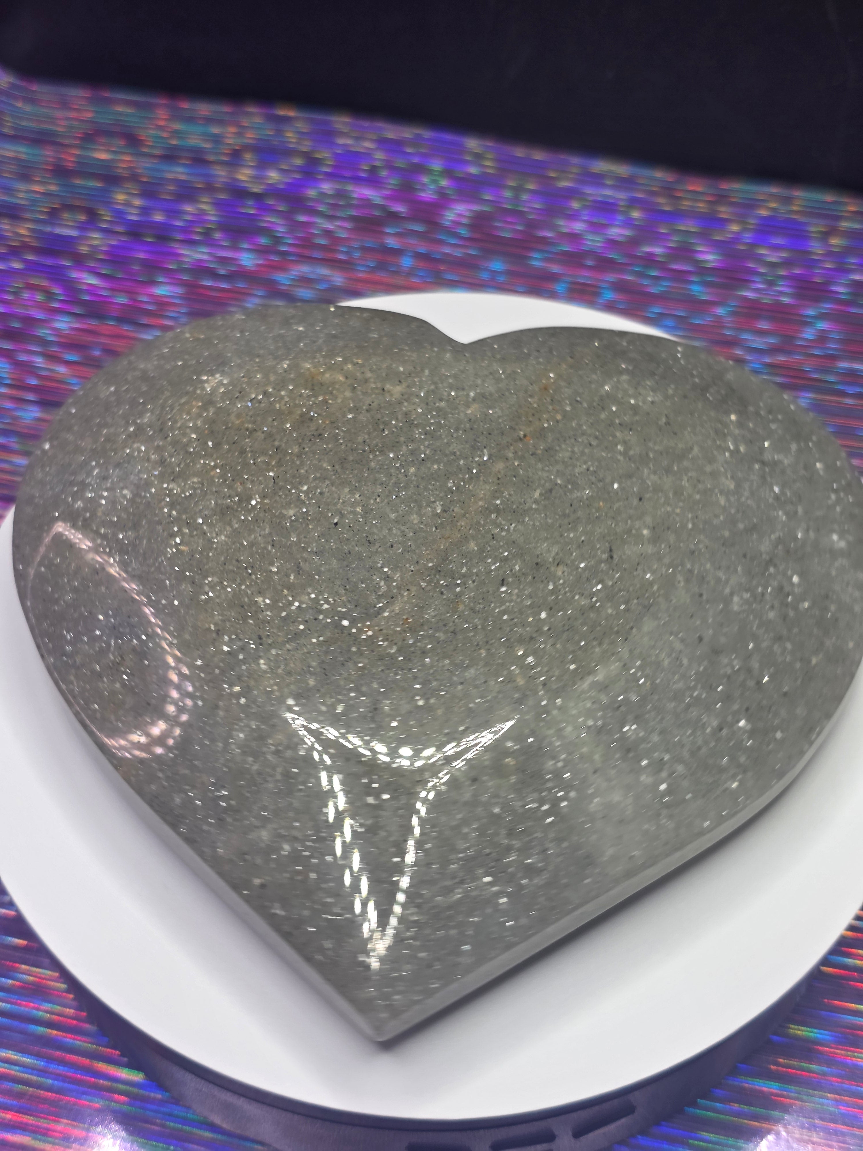 Sage Mica Heart A