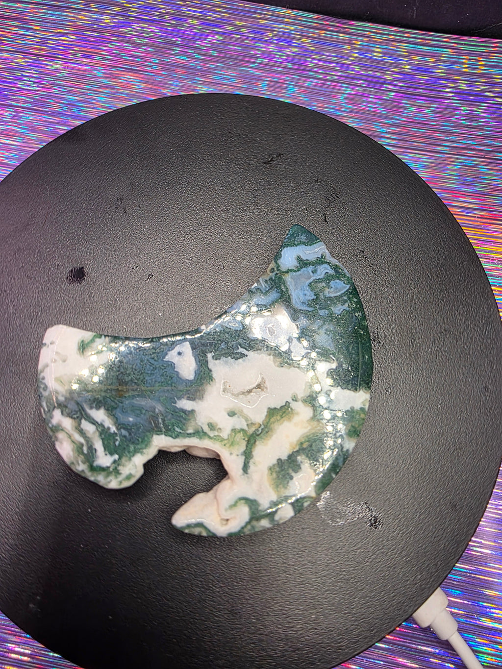 Moss Agate Moon A