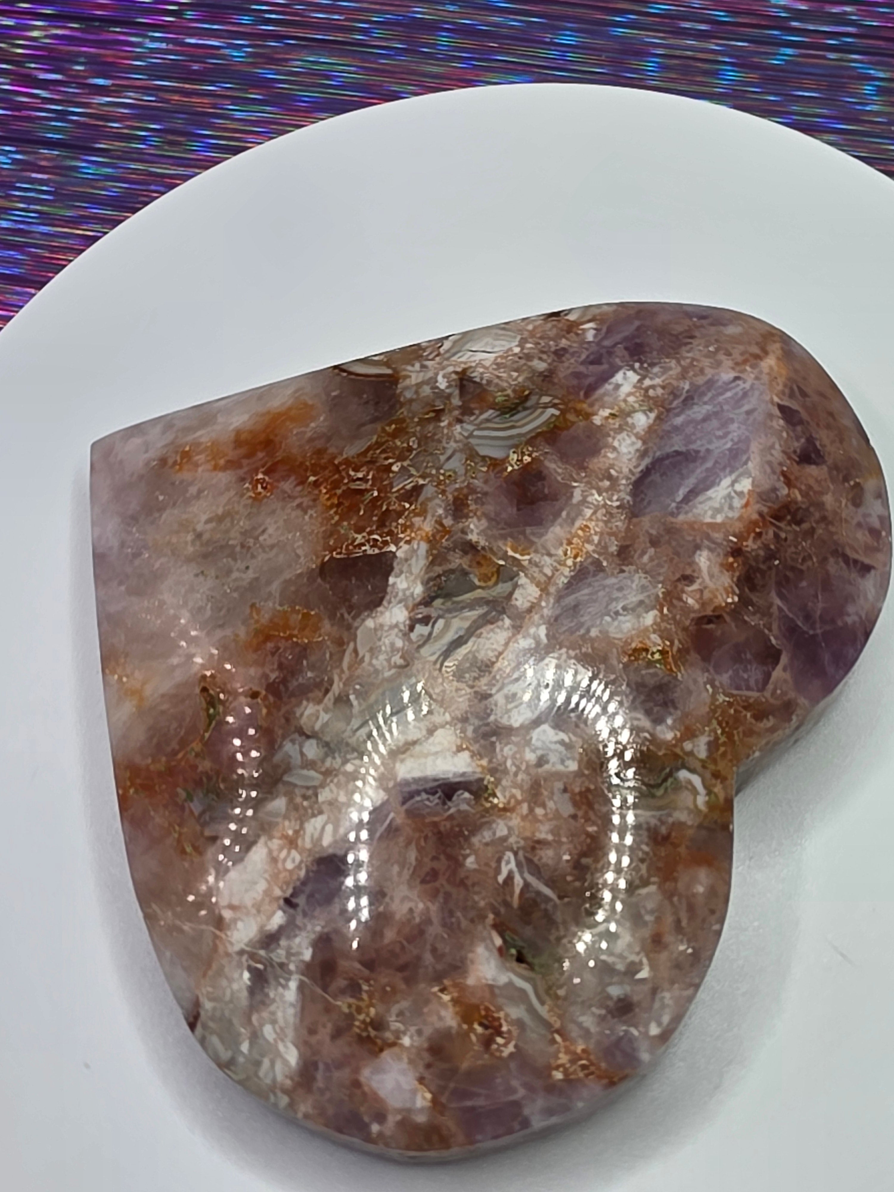 Crazy Lace Amethyst Heart A