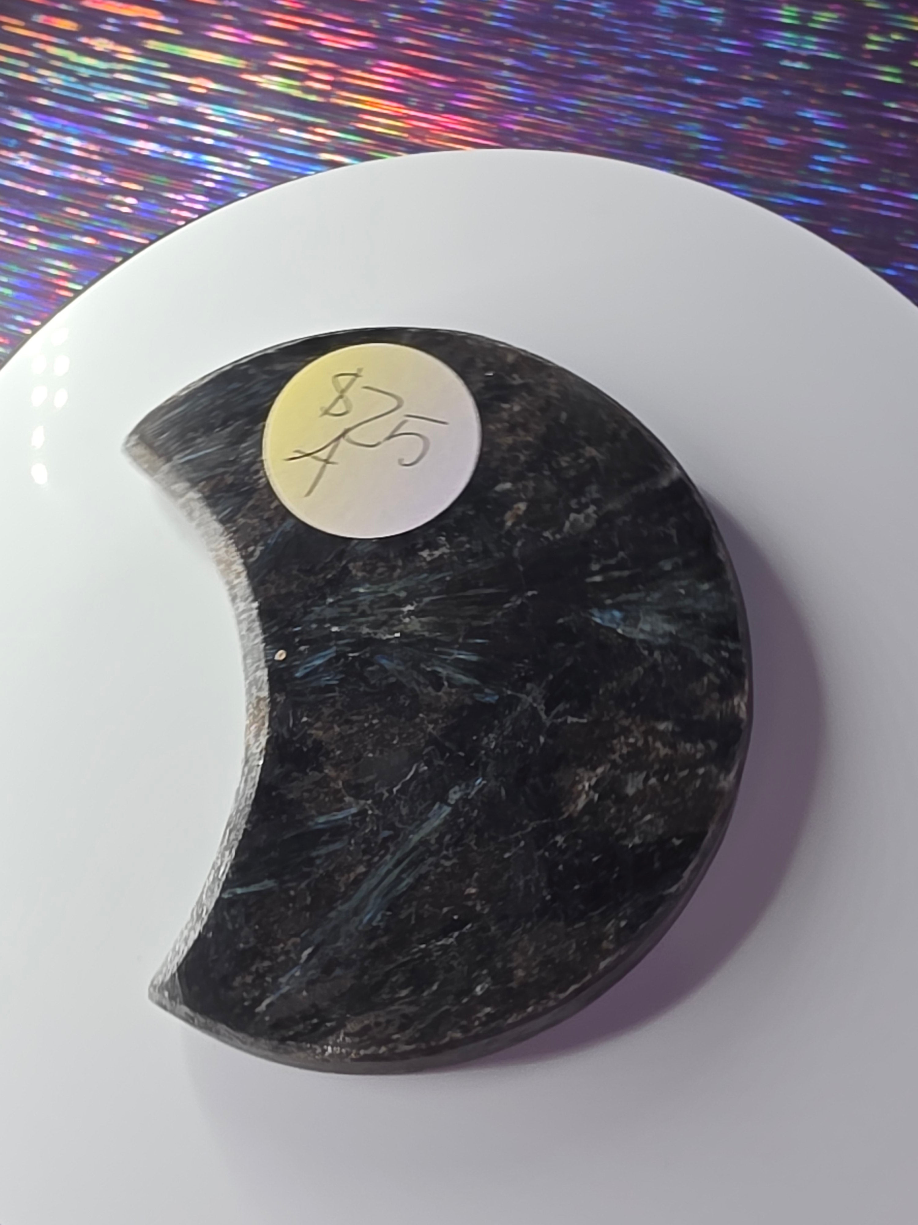 Arfvedsonite with Garnet Moon A