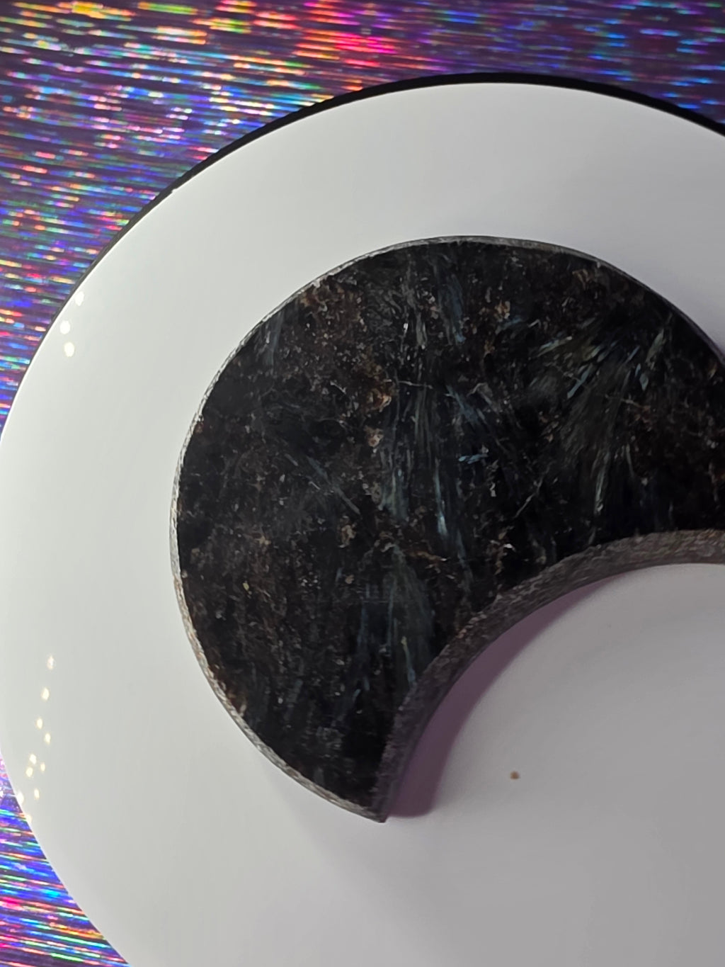 Arfvedsonite with Garnet Moon A