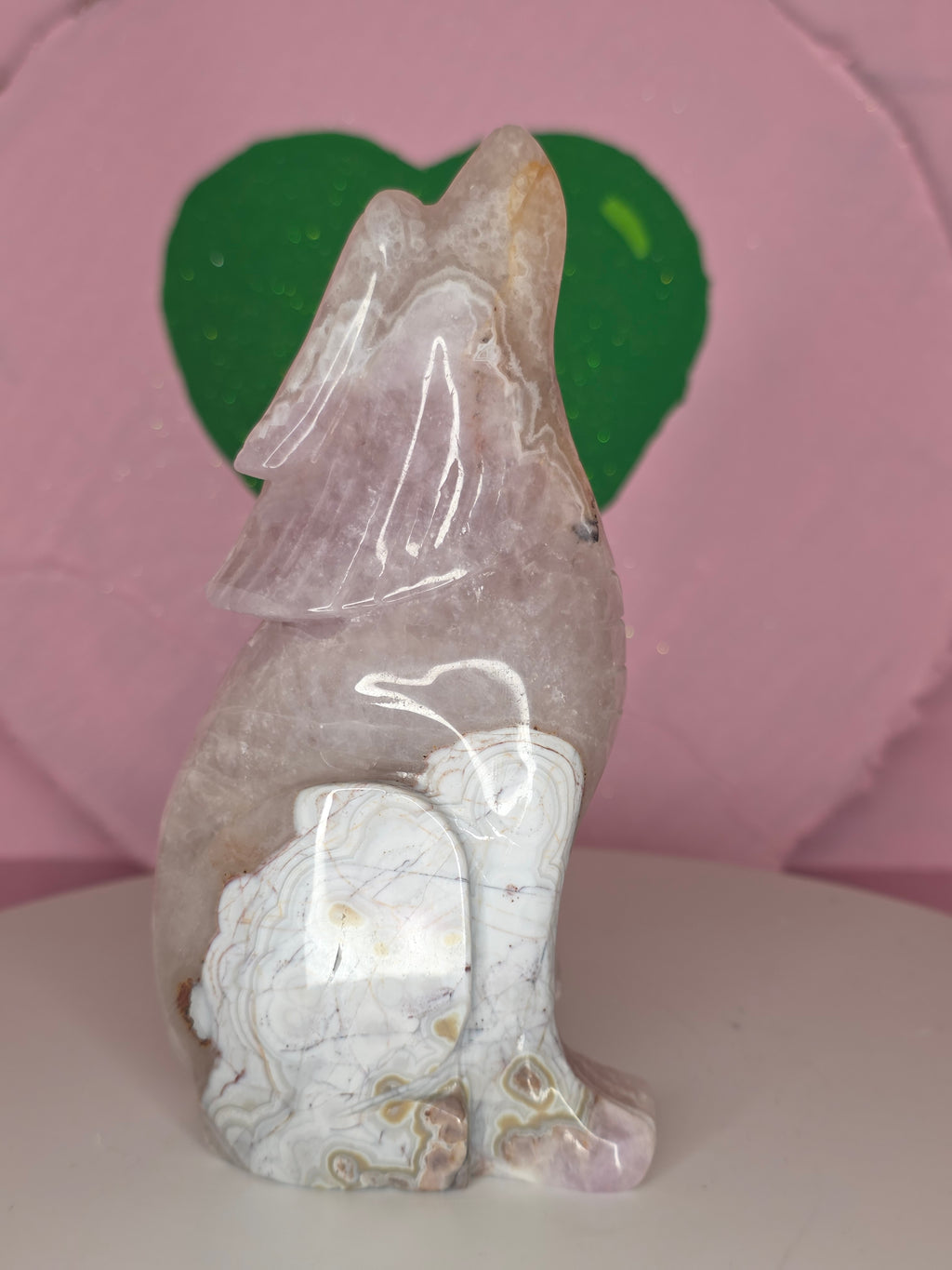 Crazy Lace Amethyst Wolf