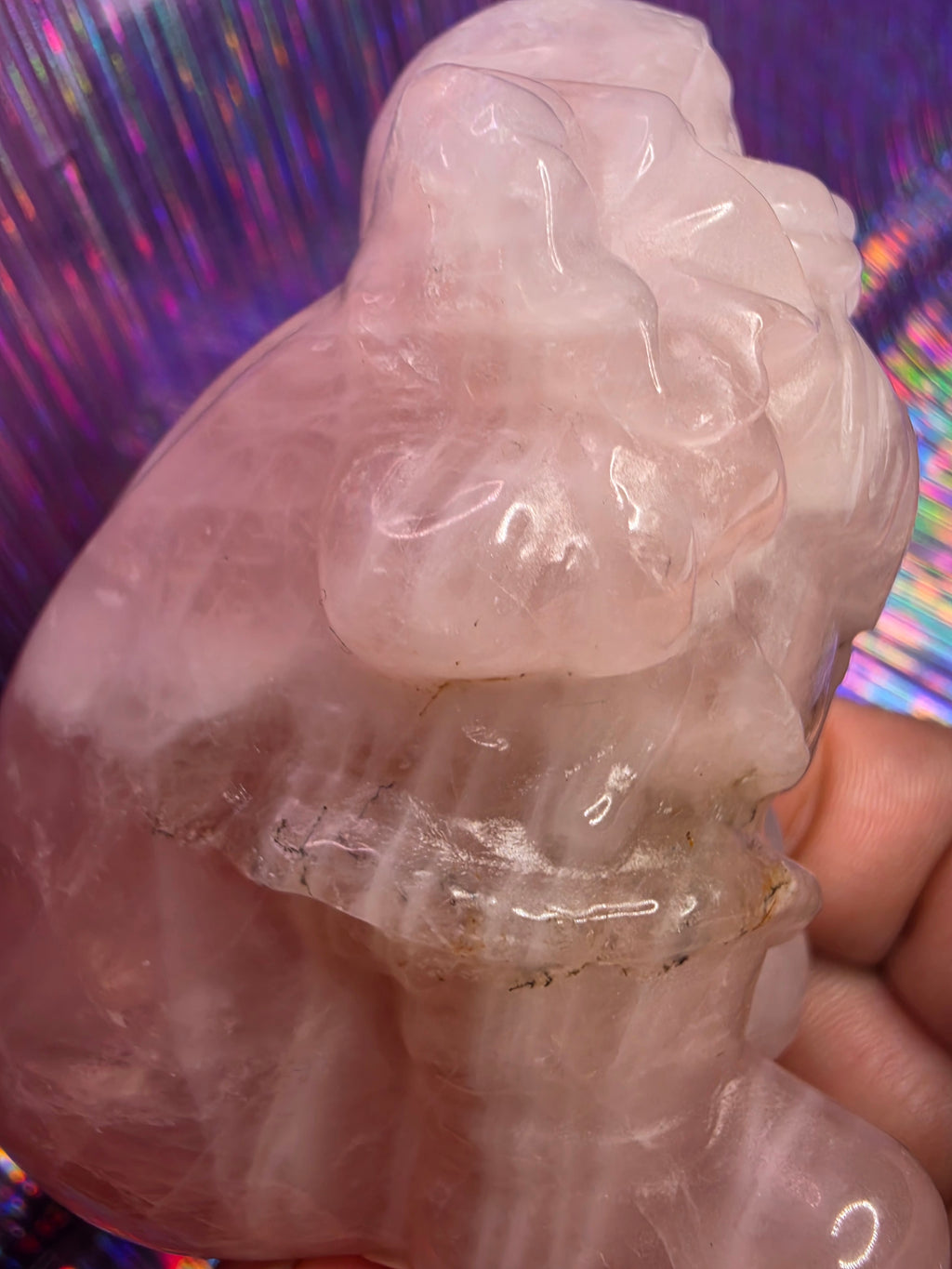 Rose Quartz Santa