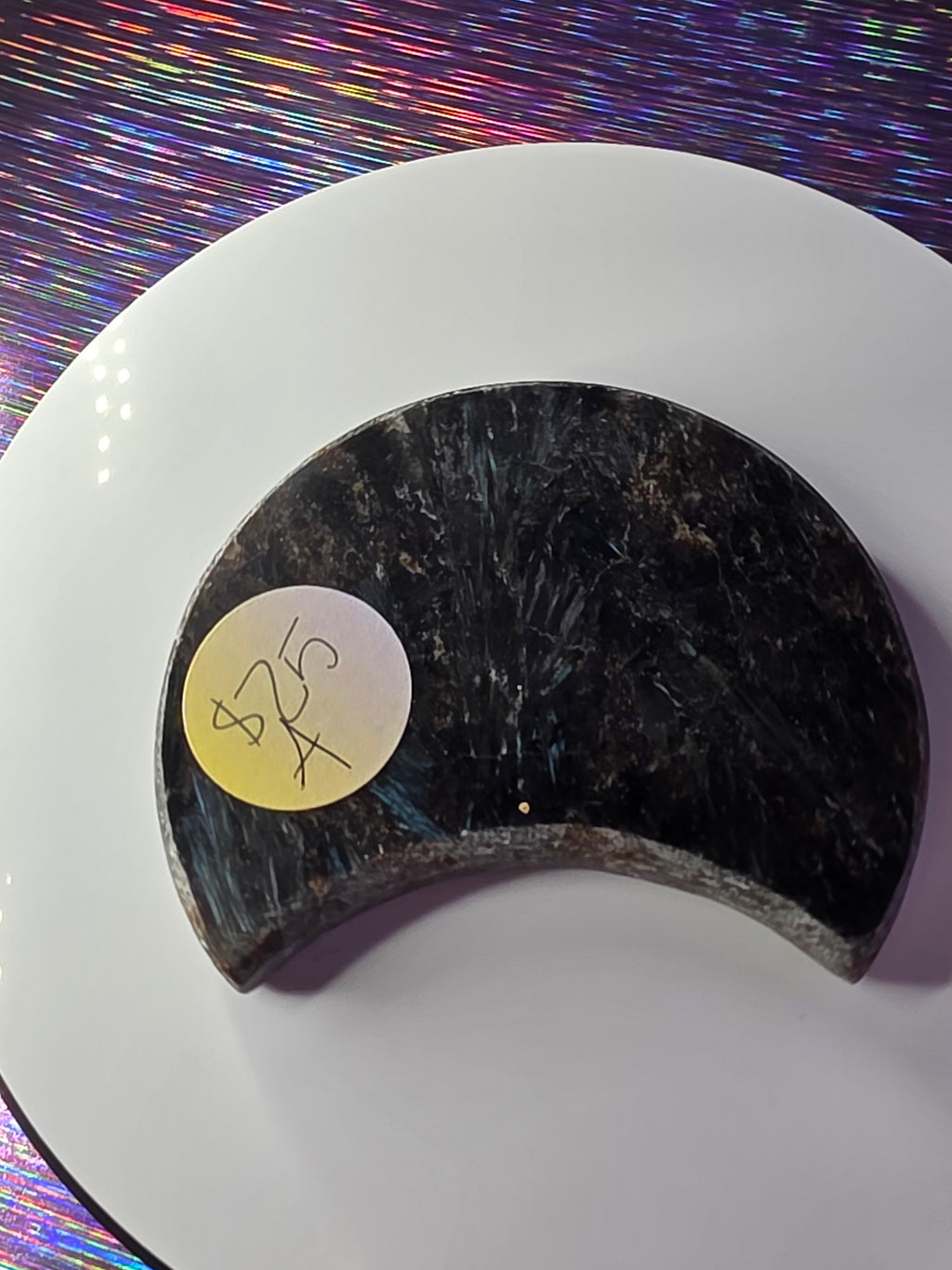 Arfvedsonite with Garnet Moon A