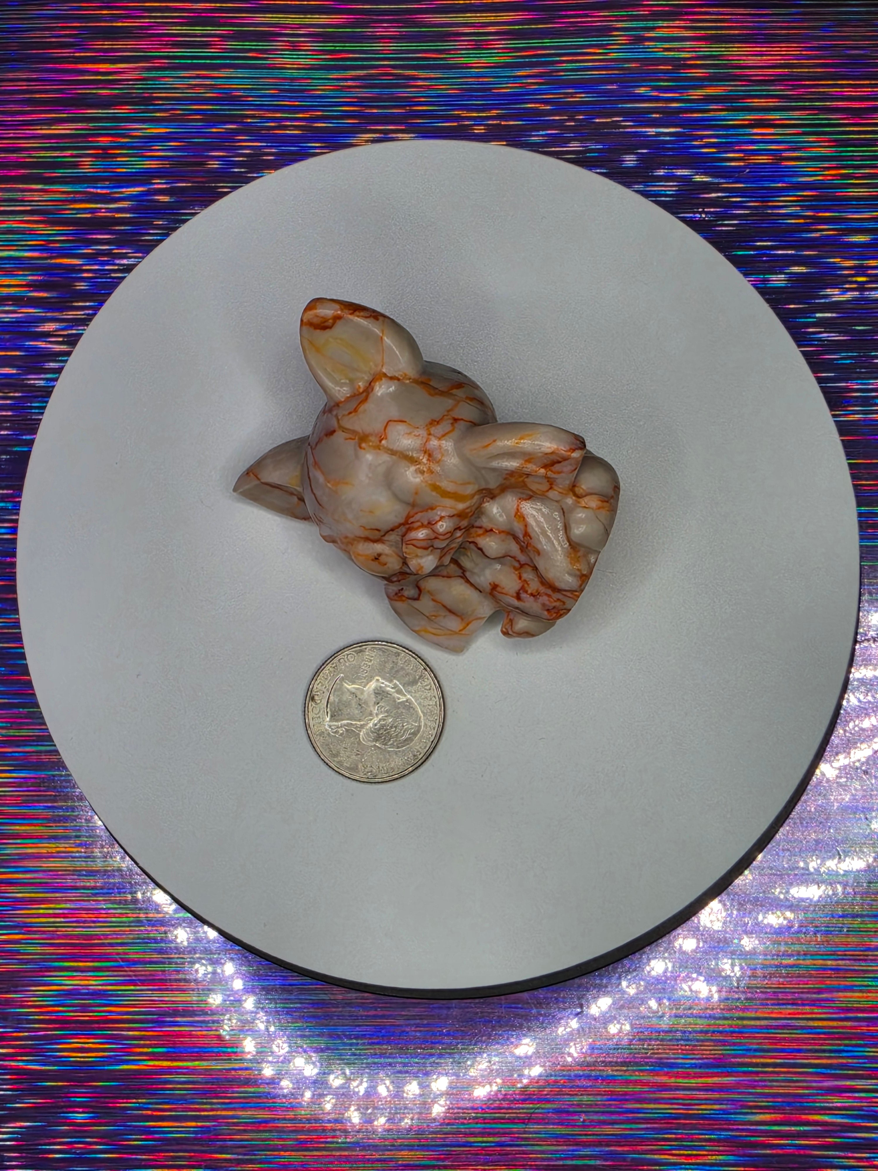 Red Veined Jasper Bat B